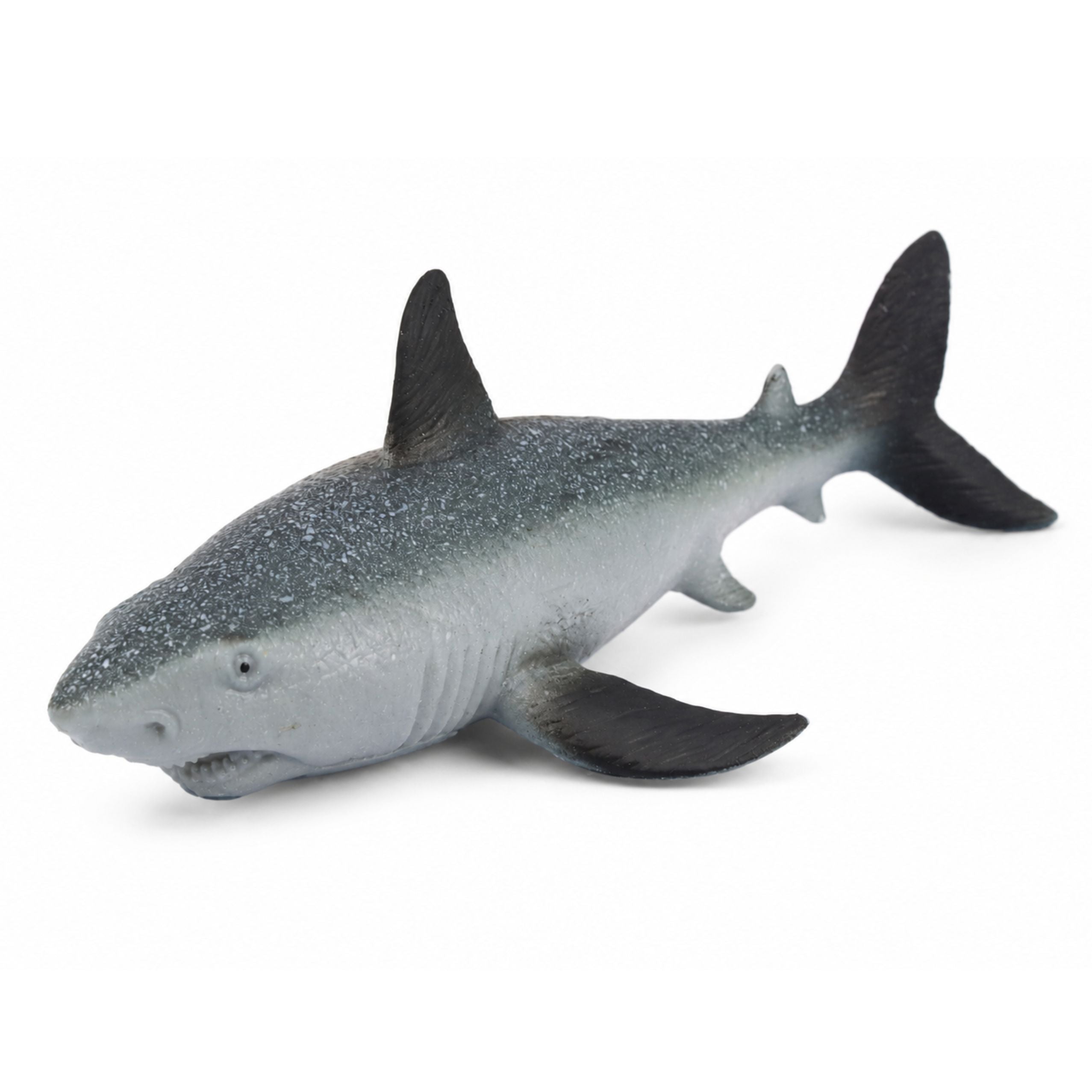 Fish Rubber Shark Figure Stretchable Realistic Ocean Shark 18 Cm