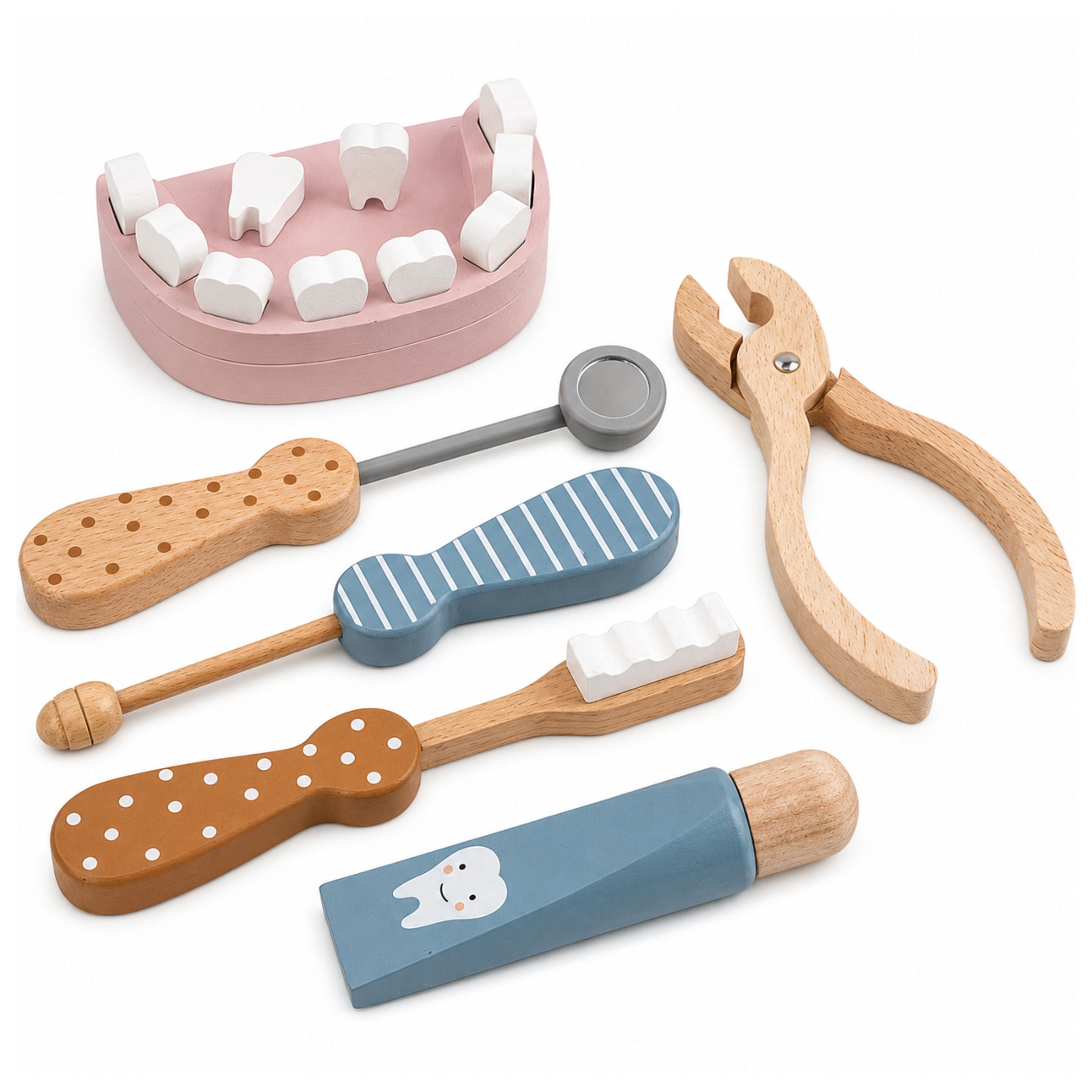 Wooden Dental Kit Tools Little Dentist