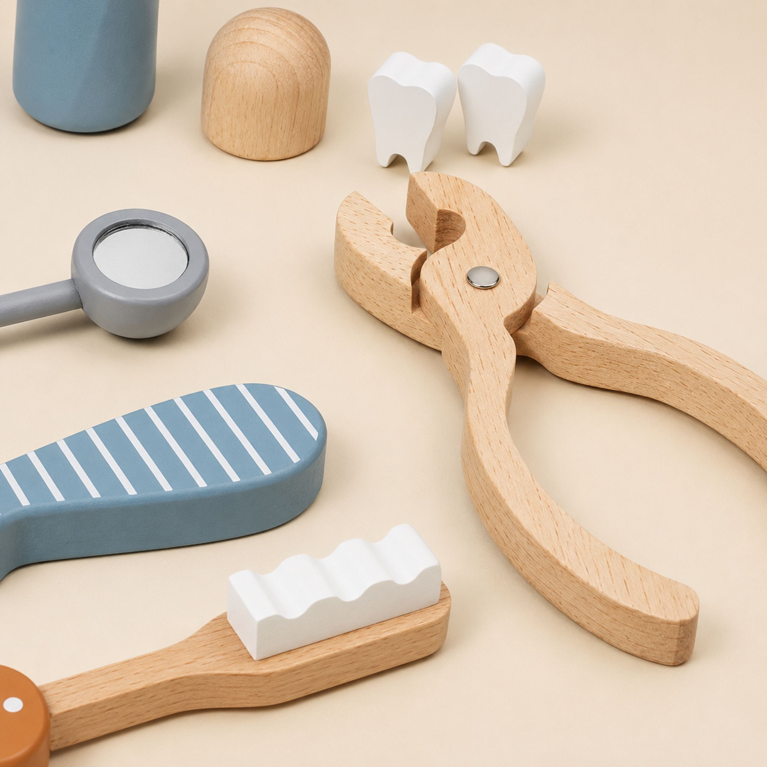 Wooden Dental Kit Tools Little Dentist