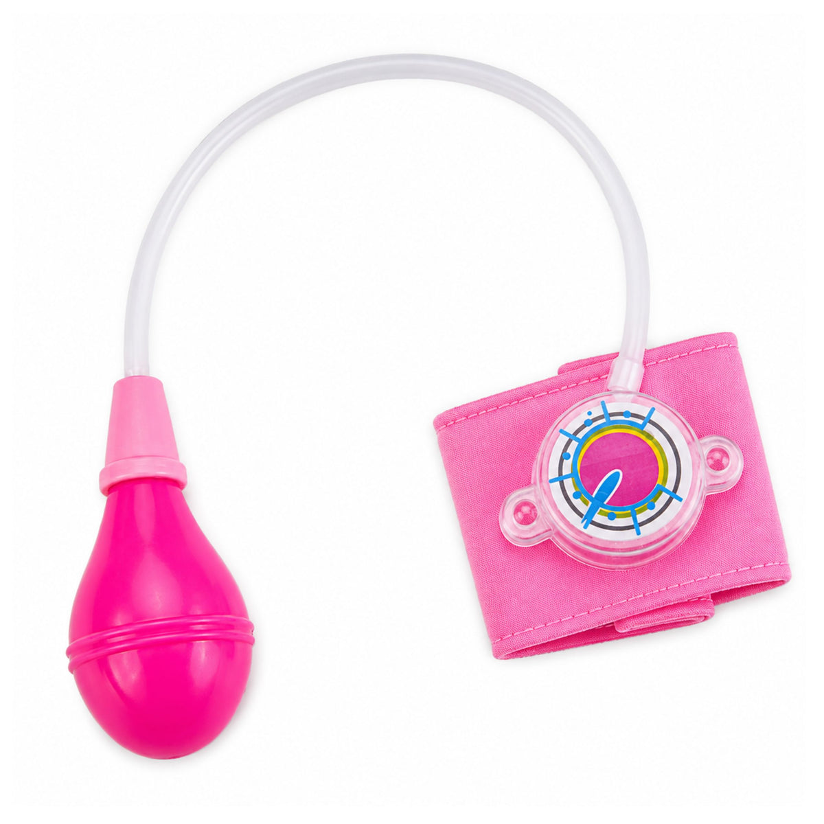 Blutdruckmessgerät für Kinder mit beweglicher Hand, rosa