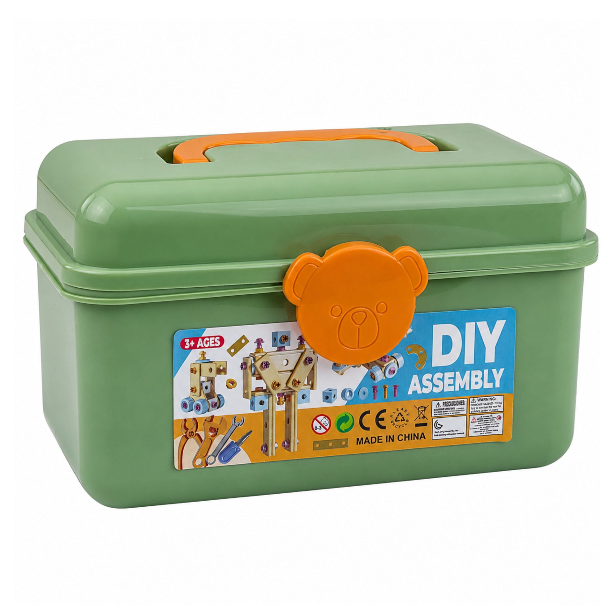 Screwdriver Construction Set With Blocks In A Case 190 Pcs.
