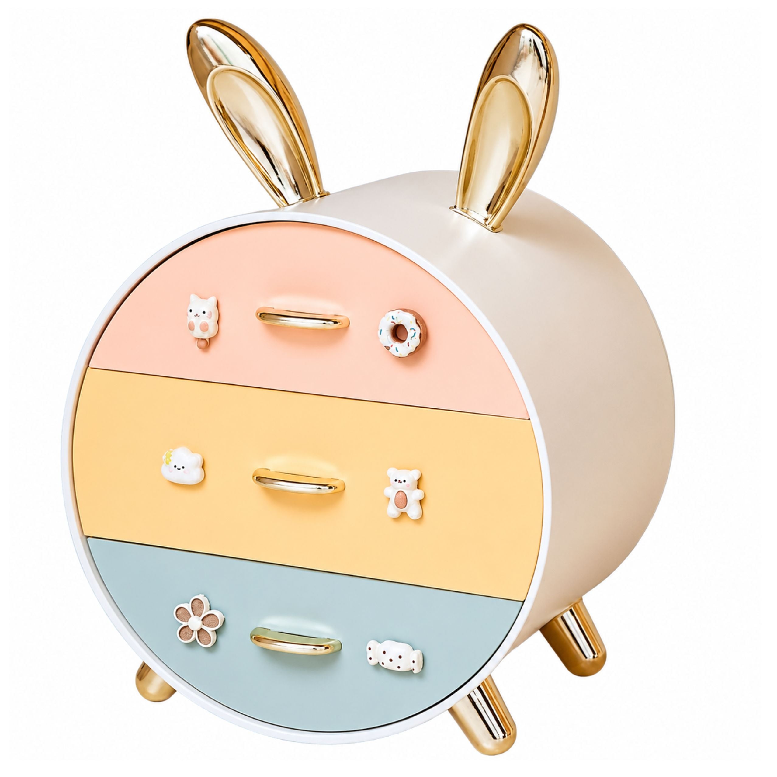 Organizer With Drawers For Jewelry 3-drawer Desk Box Rabbit