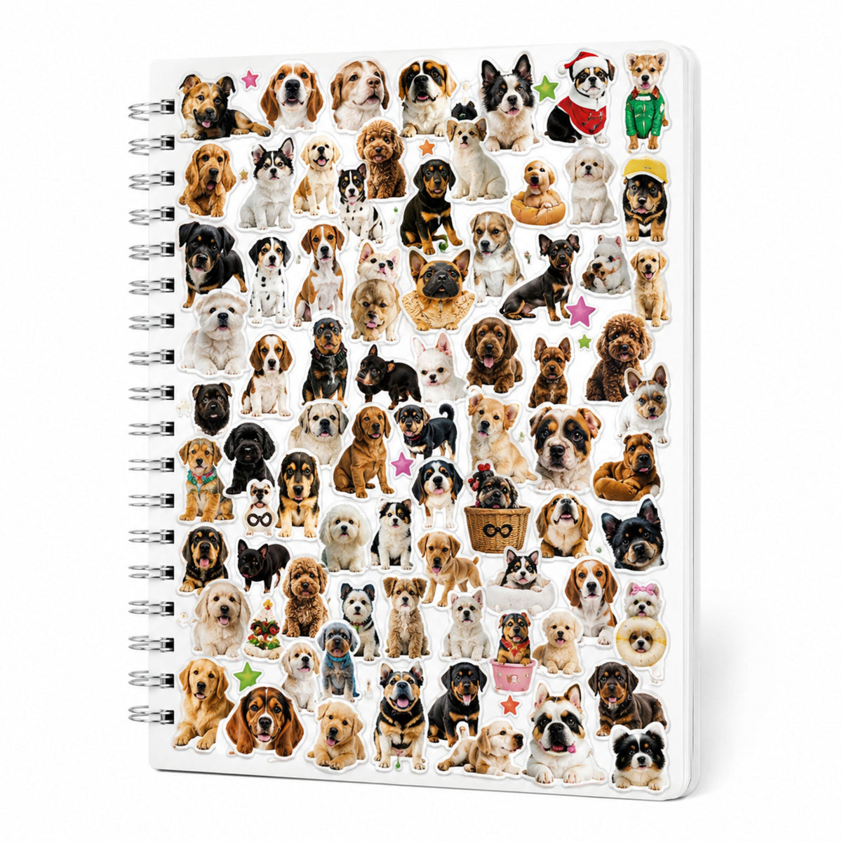 Livre d'autocollants races de chiens Album de 800 autocollants brillant mat