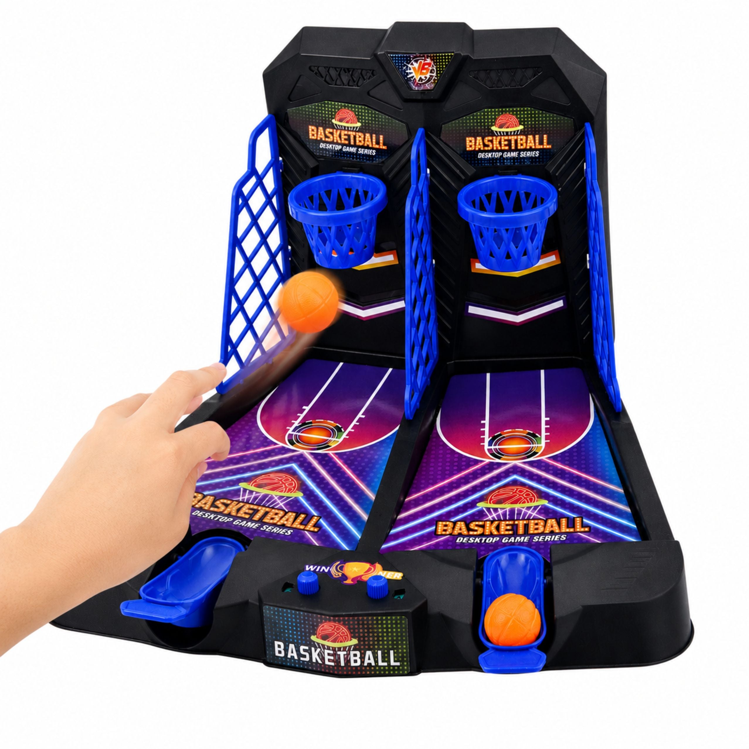 Mini Table Basketball Double Skill Game For 2 Players Scoring