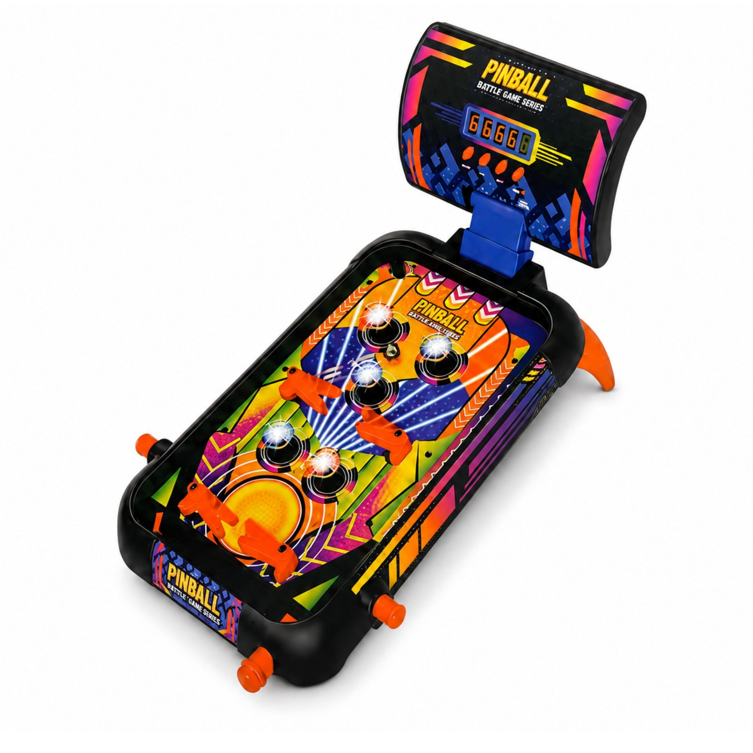 Arcade Game Pinball Table Flipper Point Counter Lights Sounds