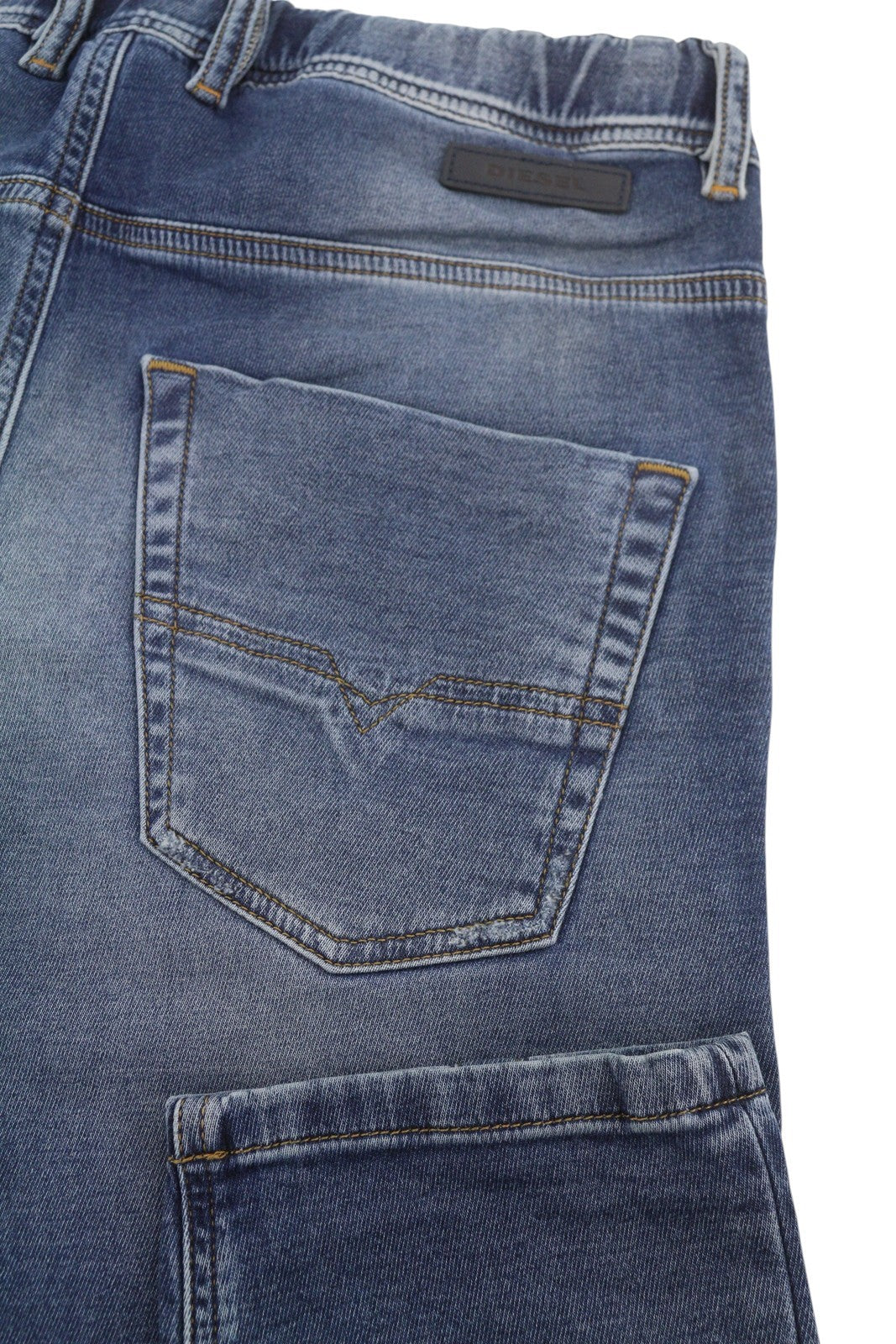 Diesel Krooley-ne 084tz Herr Jeansblå Morrhår Faded Distress Slim Jogg