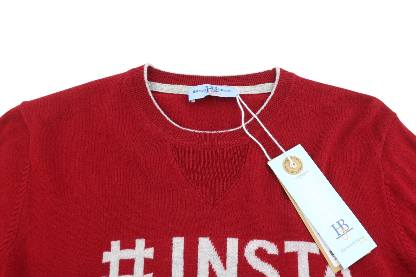 Roter Strickpullover