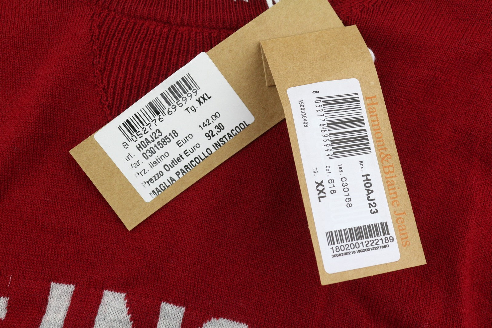 Roter Strickpullover