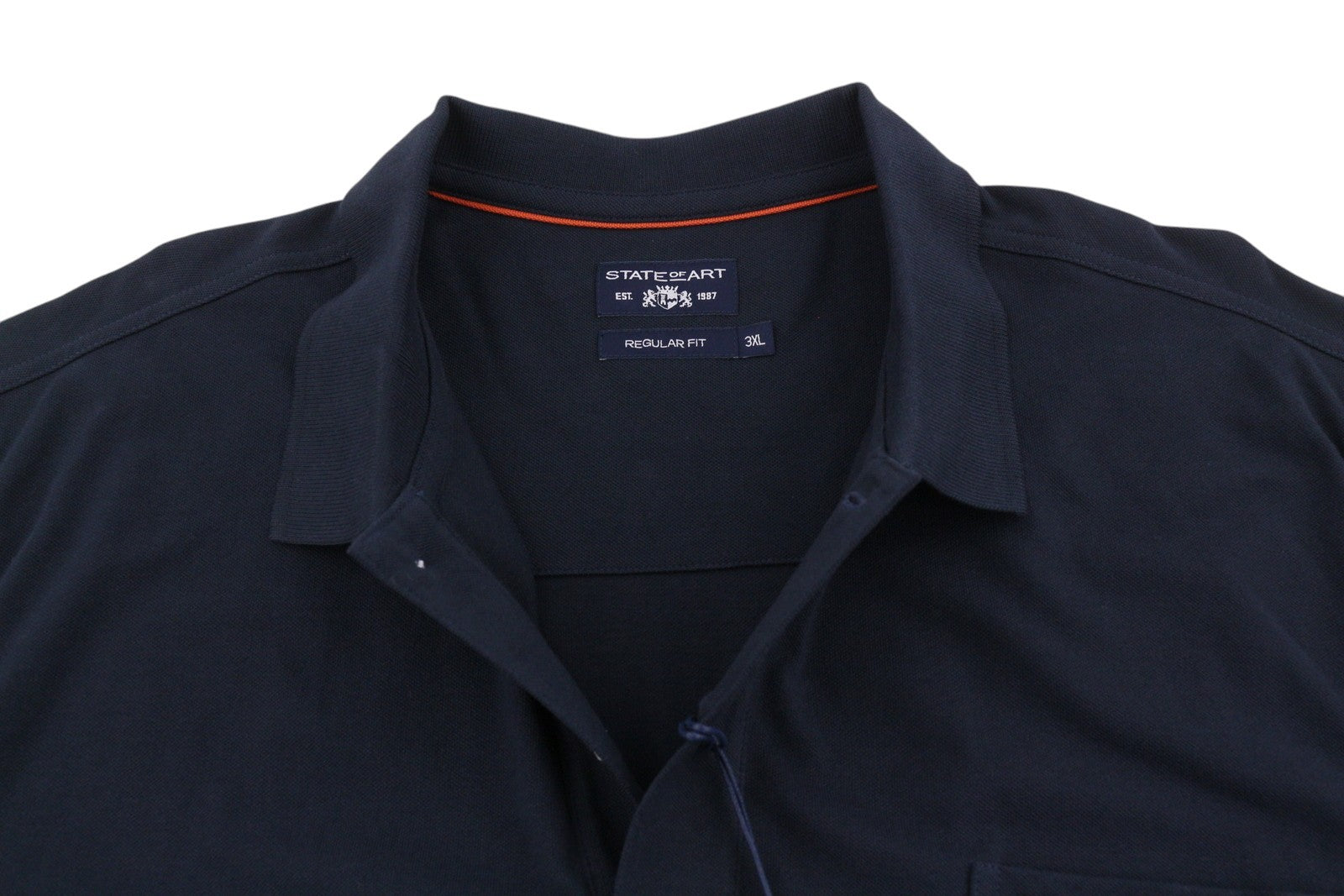 Polo in cotone blu