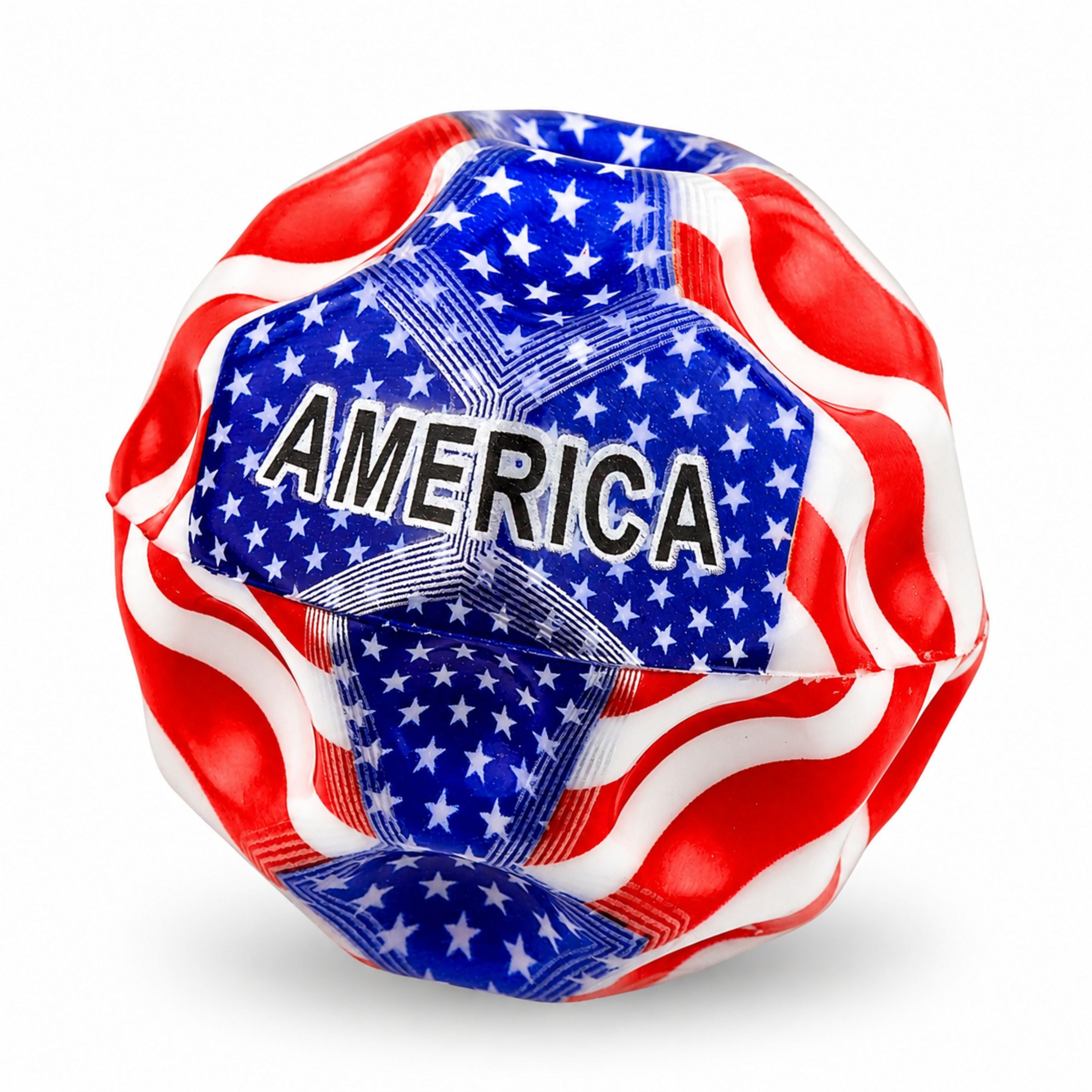 Foam Ball With Dimples For Bouncing Anti-stress Flag 7cm