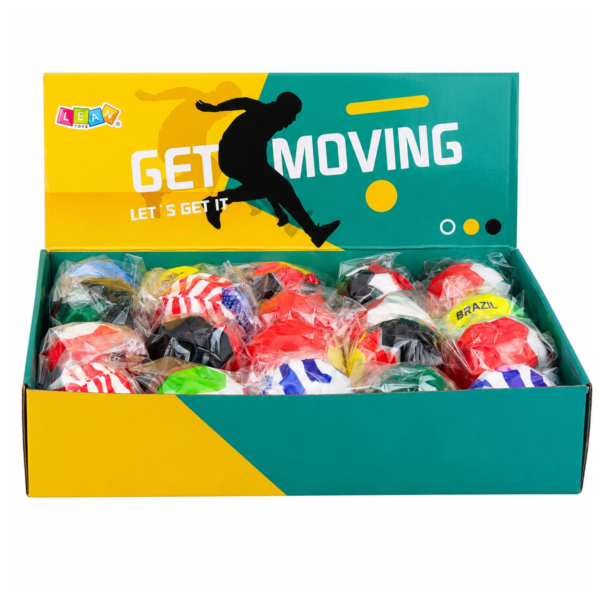 Foam Ball With Dimples For Bouncing Anti-stress Flag 7cm