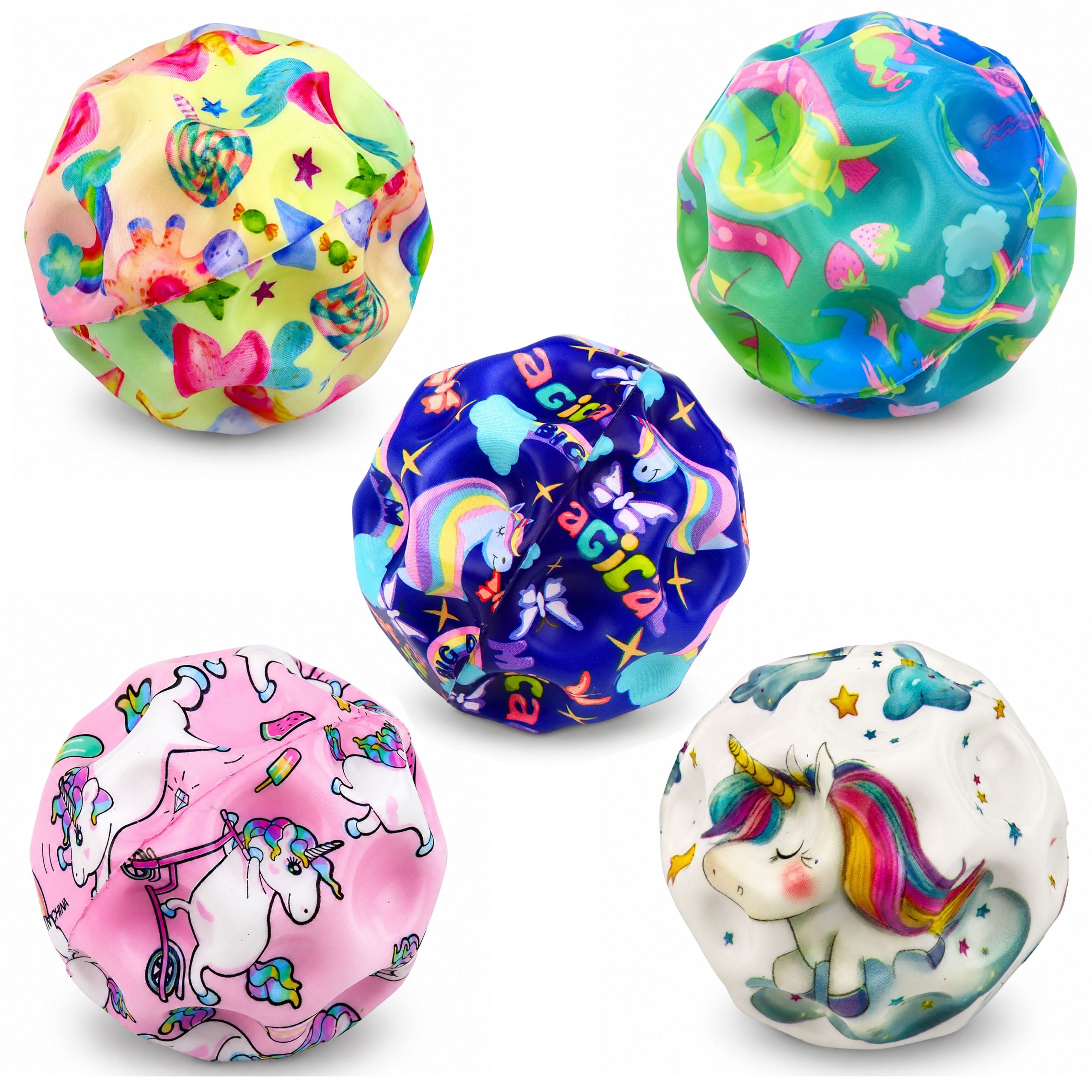 Foam Ball With Dimples For Bouncing Anti-stress Unicorns 7cm