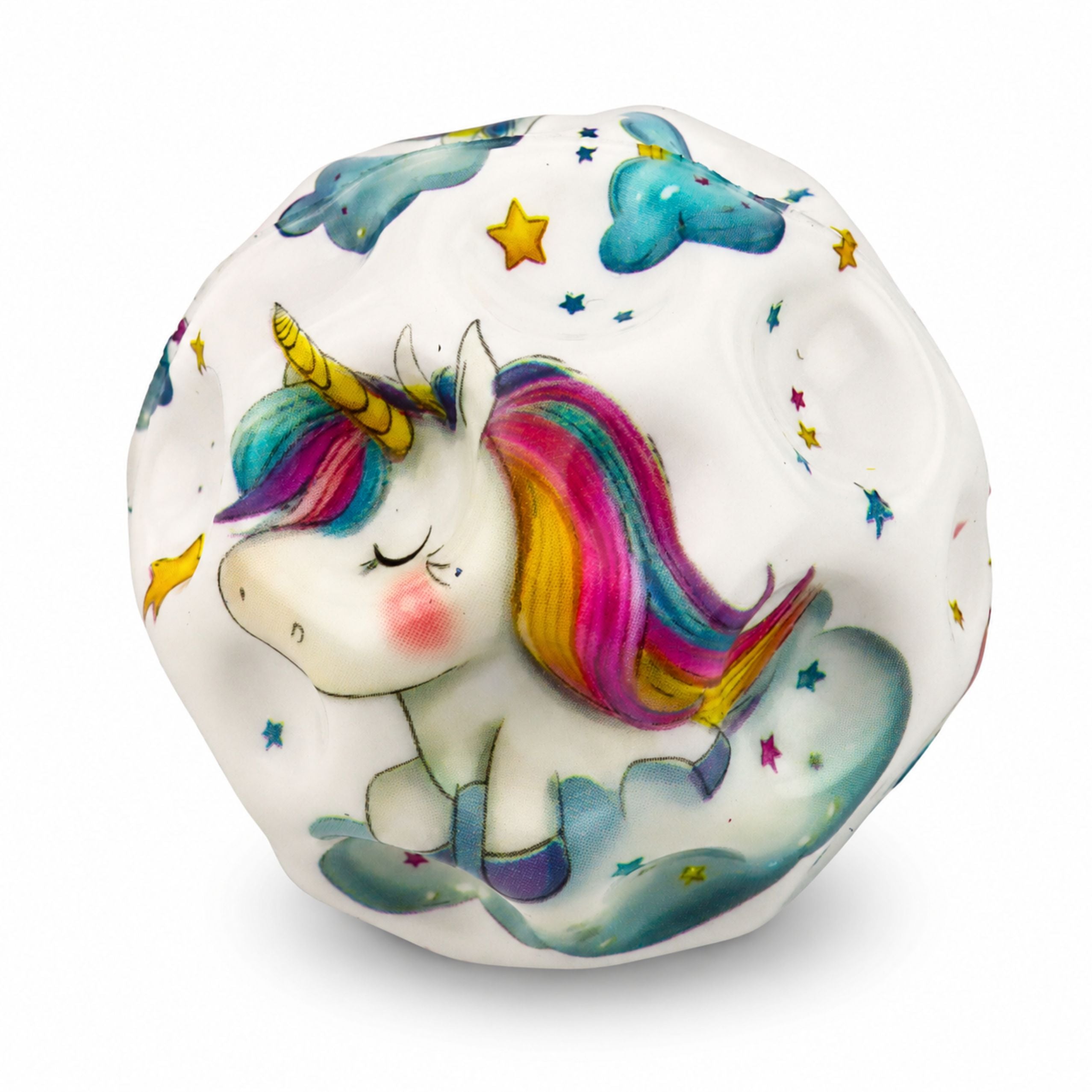 Foam Ball With Dimples For Bouncing Anti-stress Unicorns 7cm