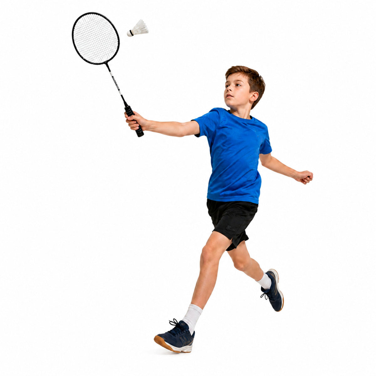 Badminton Set Rackets Shuttlecock Cover Black
