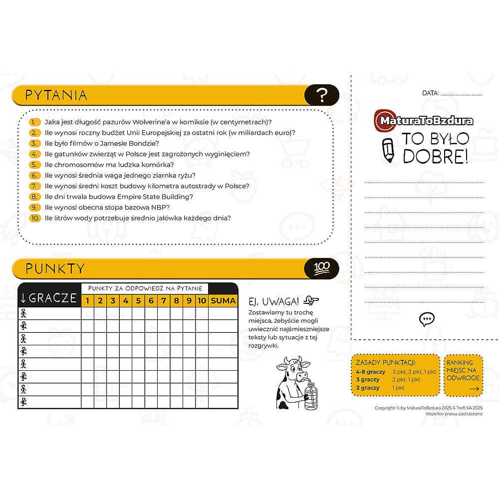 Spiel Maturatobzdura Quiz Trefl 30071