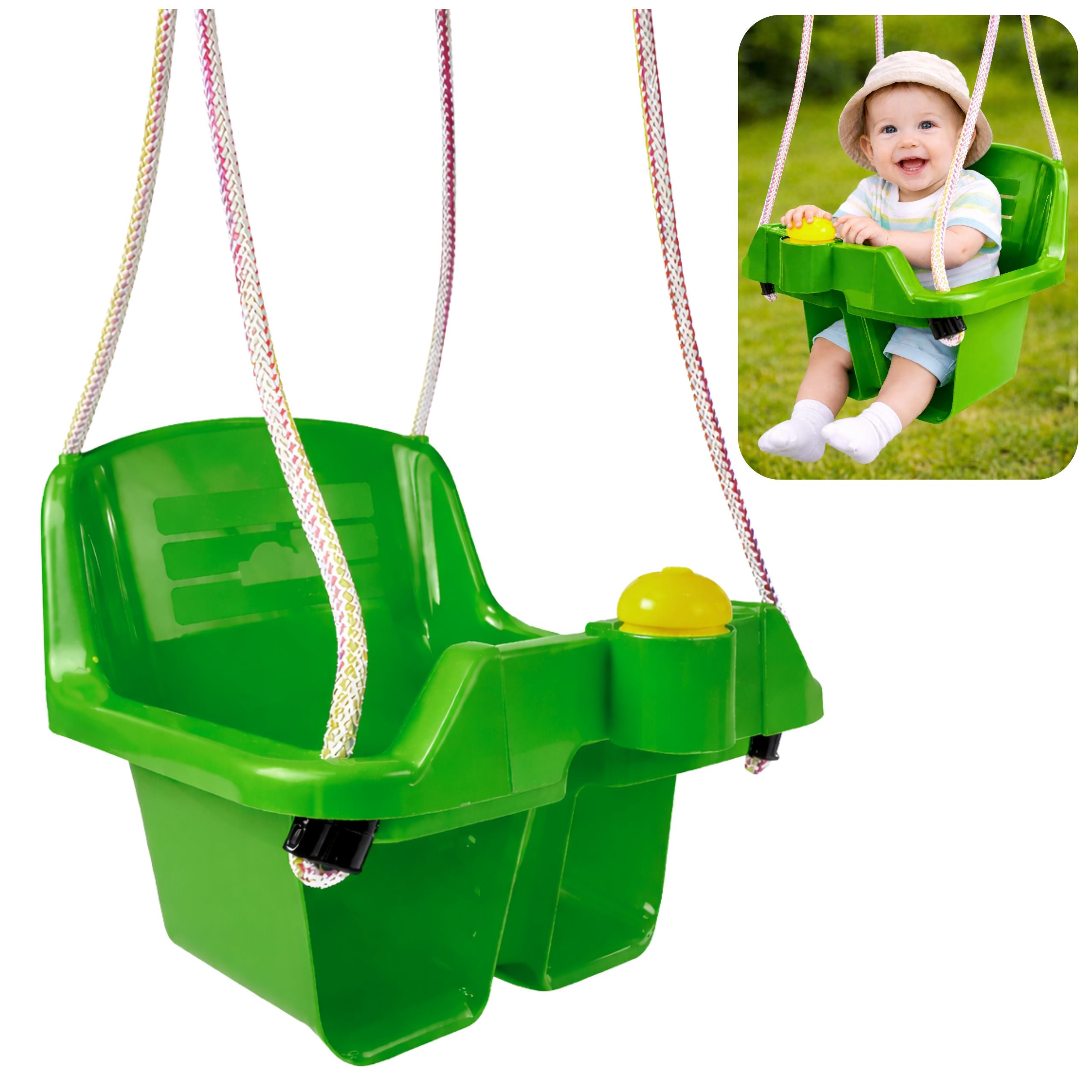 Green Bucket Swing For Children 5237