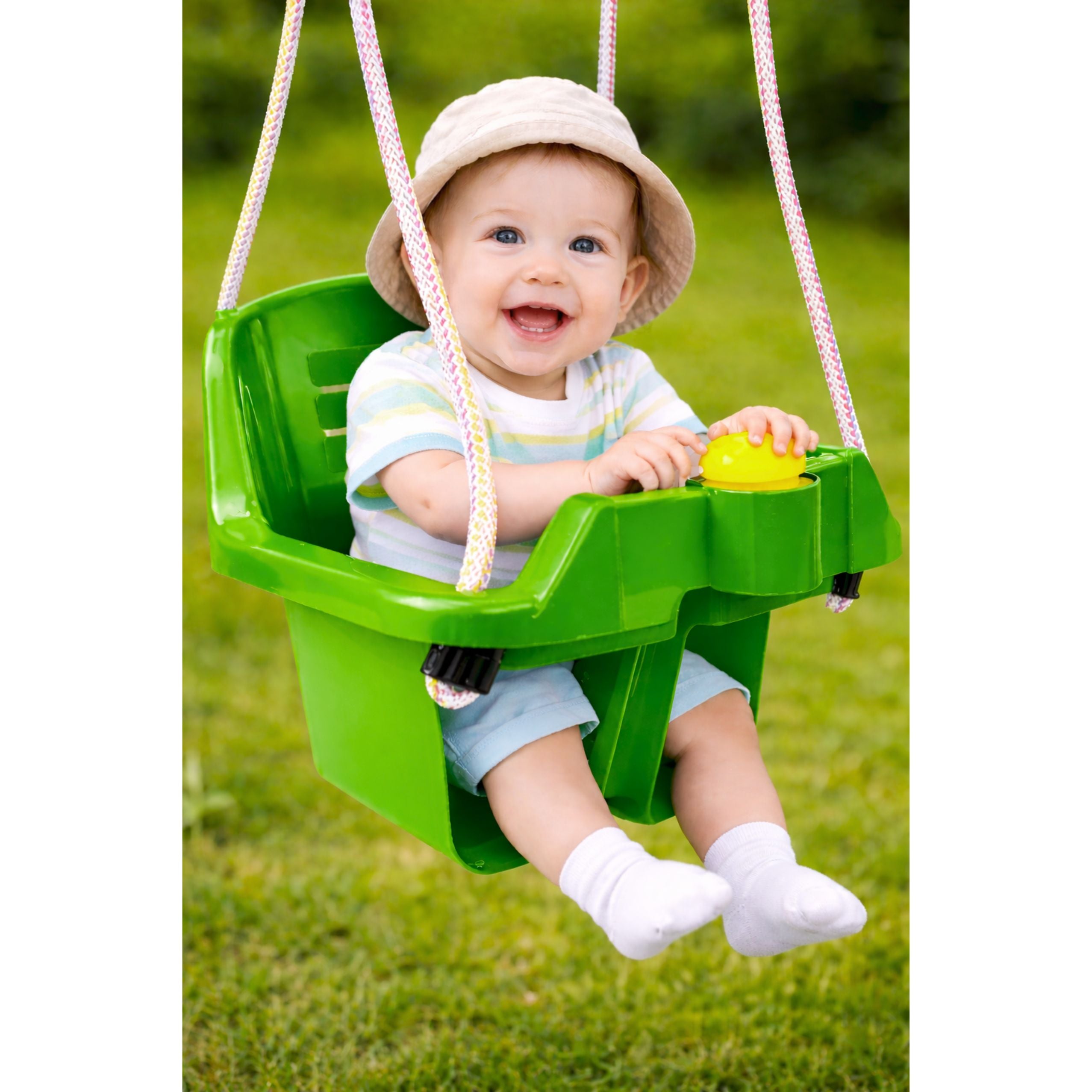 Green Bucket Swing For Children 5237