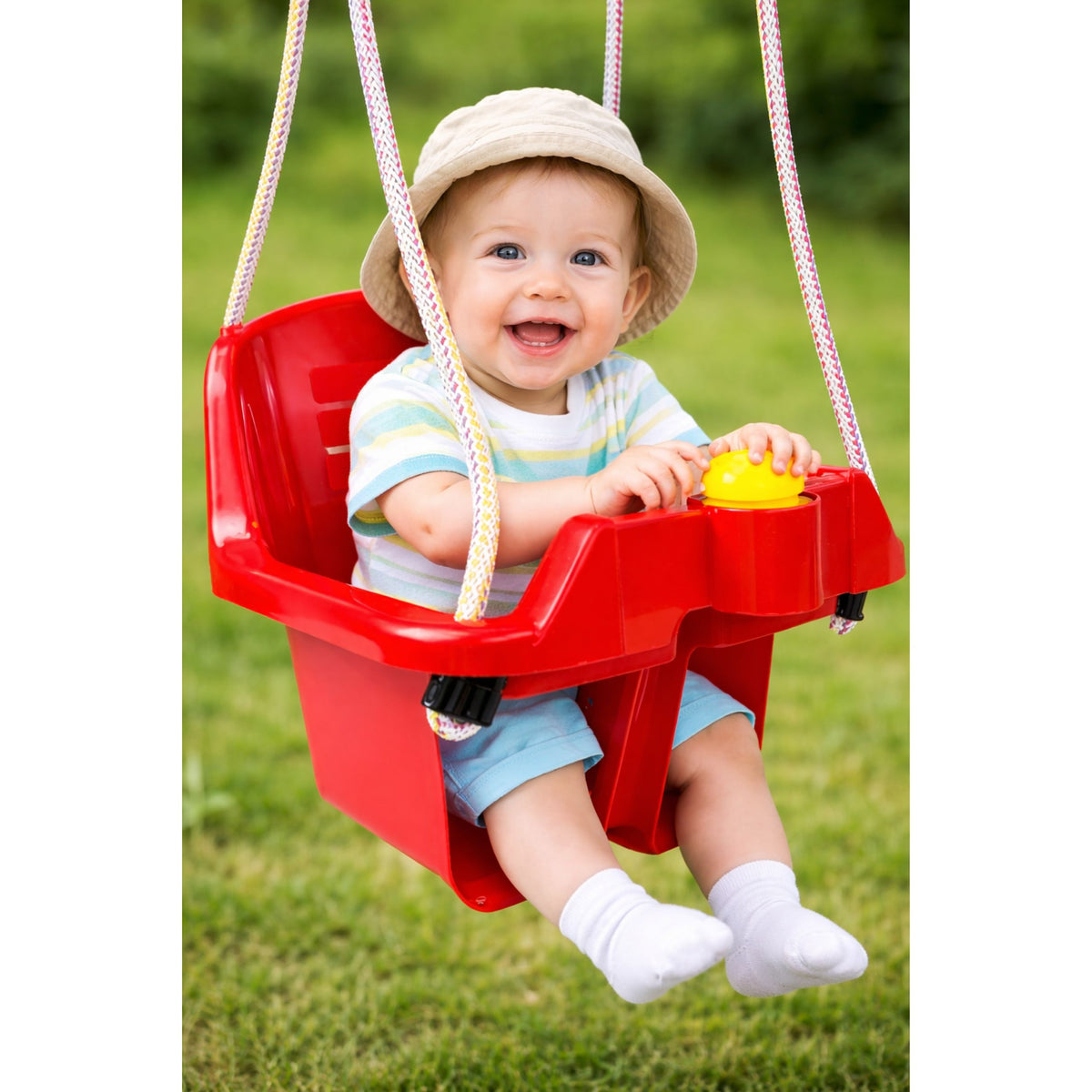 Red Bucket Swing For Children 5237