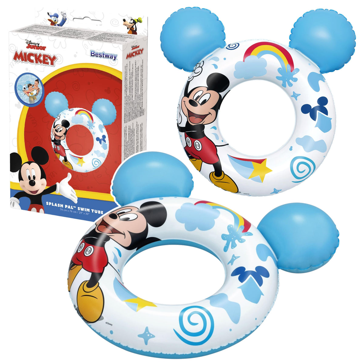 Mickey Mouse felfújható gyűrű füles gyerekeknek Blue Bestway 9102k