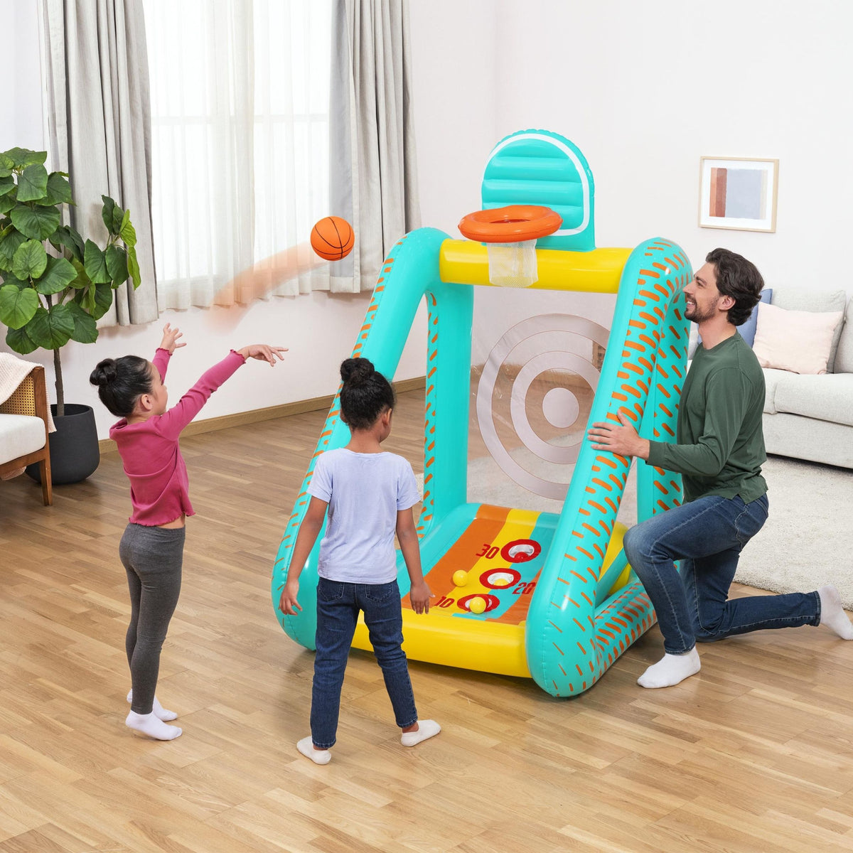 Inflatable Garden Game 3-in-1 Basketball Shooting Target Bestway 52813