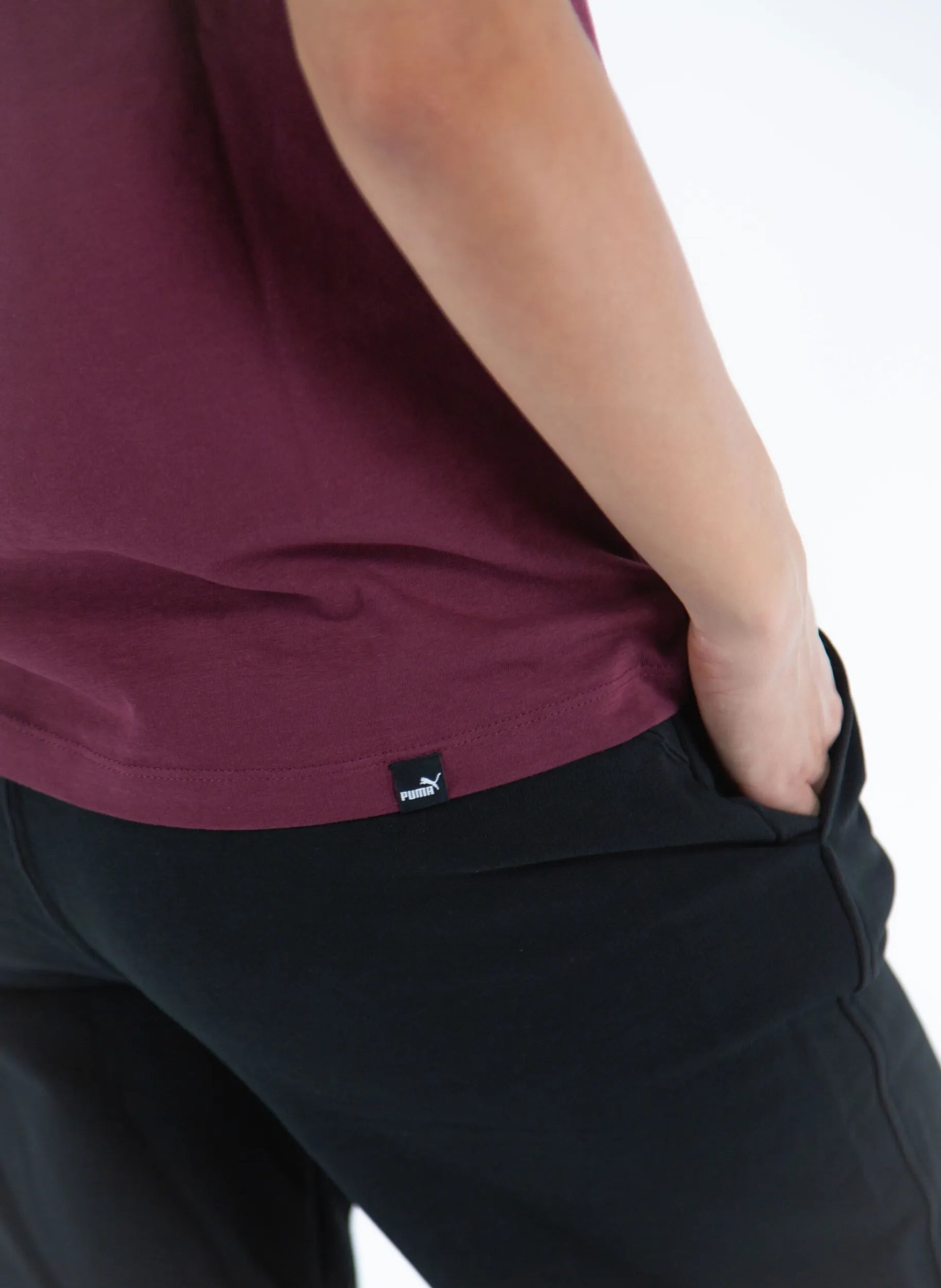 T-shirt da donna Puma Wmns Her Tshirt Dark Jasper Burgundy
