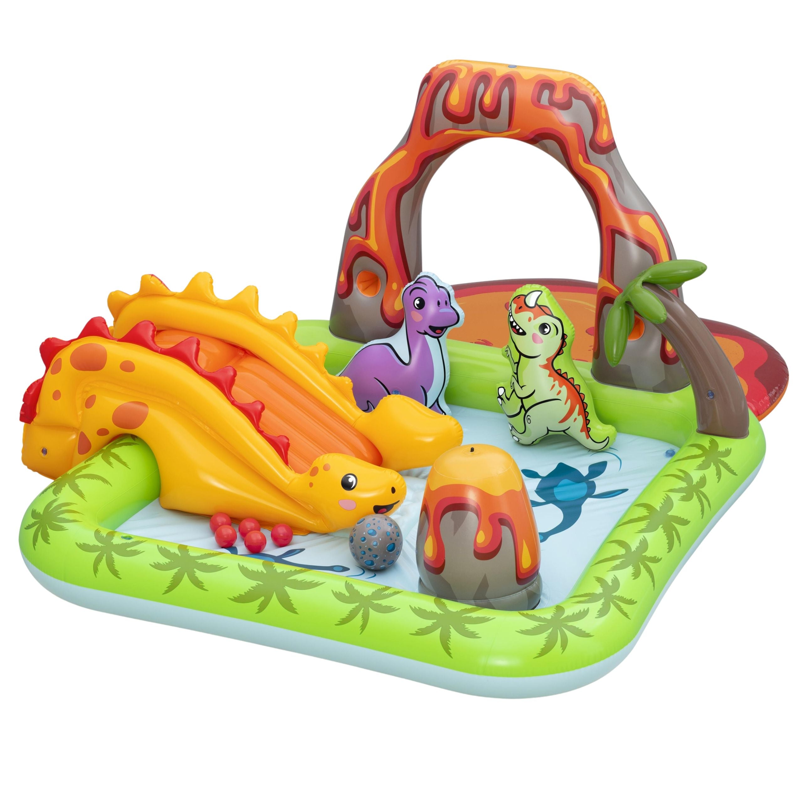 Vandlegeplads med dinosaurer Volcano Balls Bestway 53172