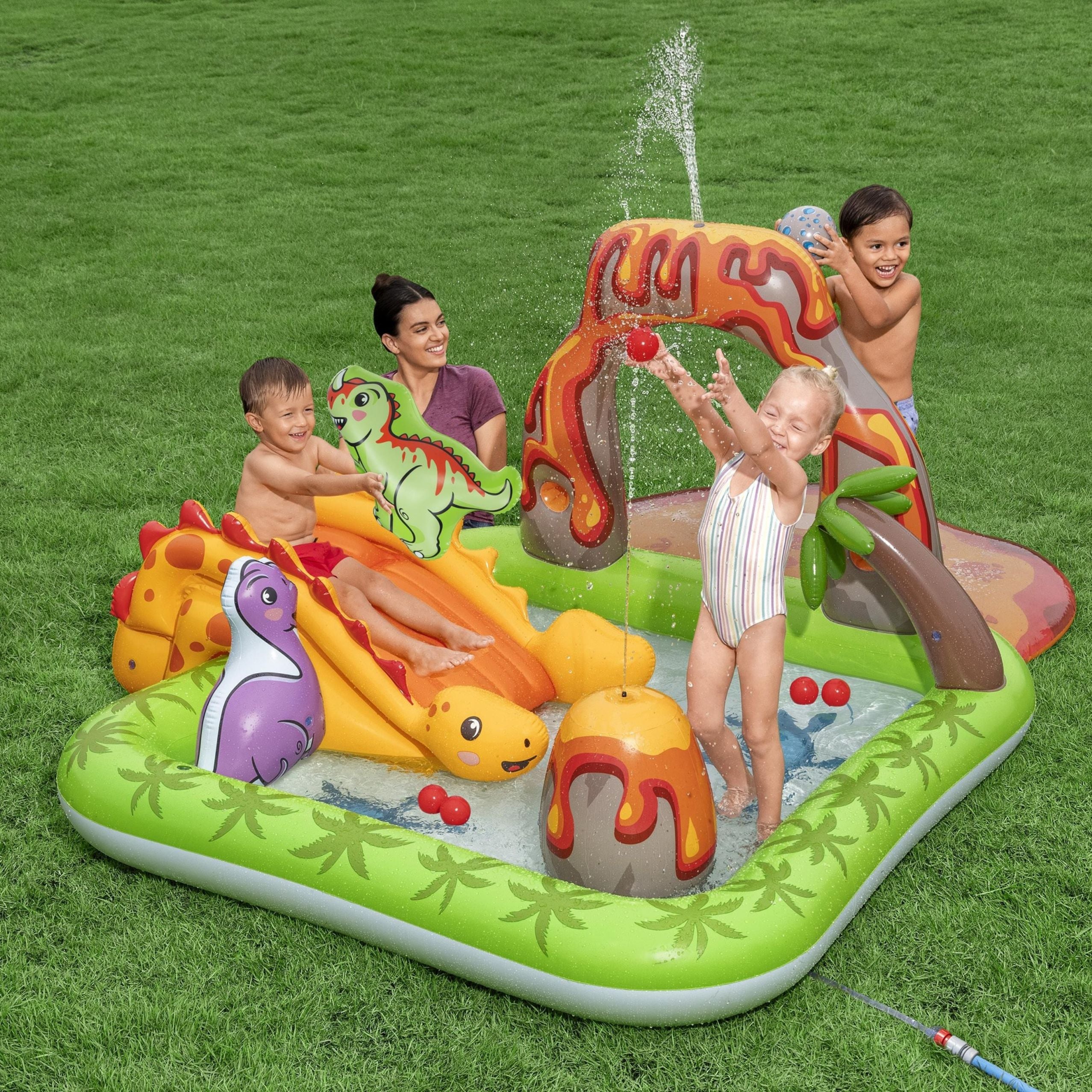 Vandlegeplads med dinosaurer Volcano Balls Bestway 53172