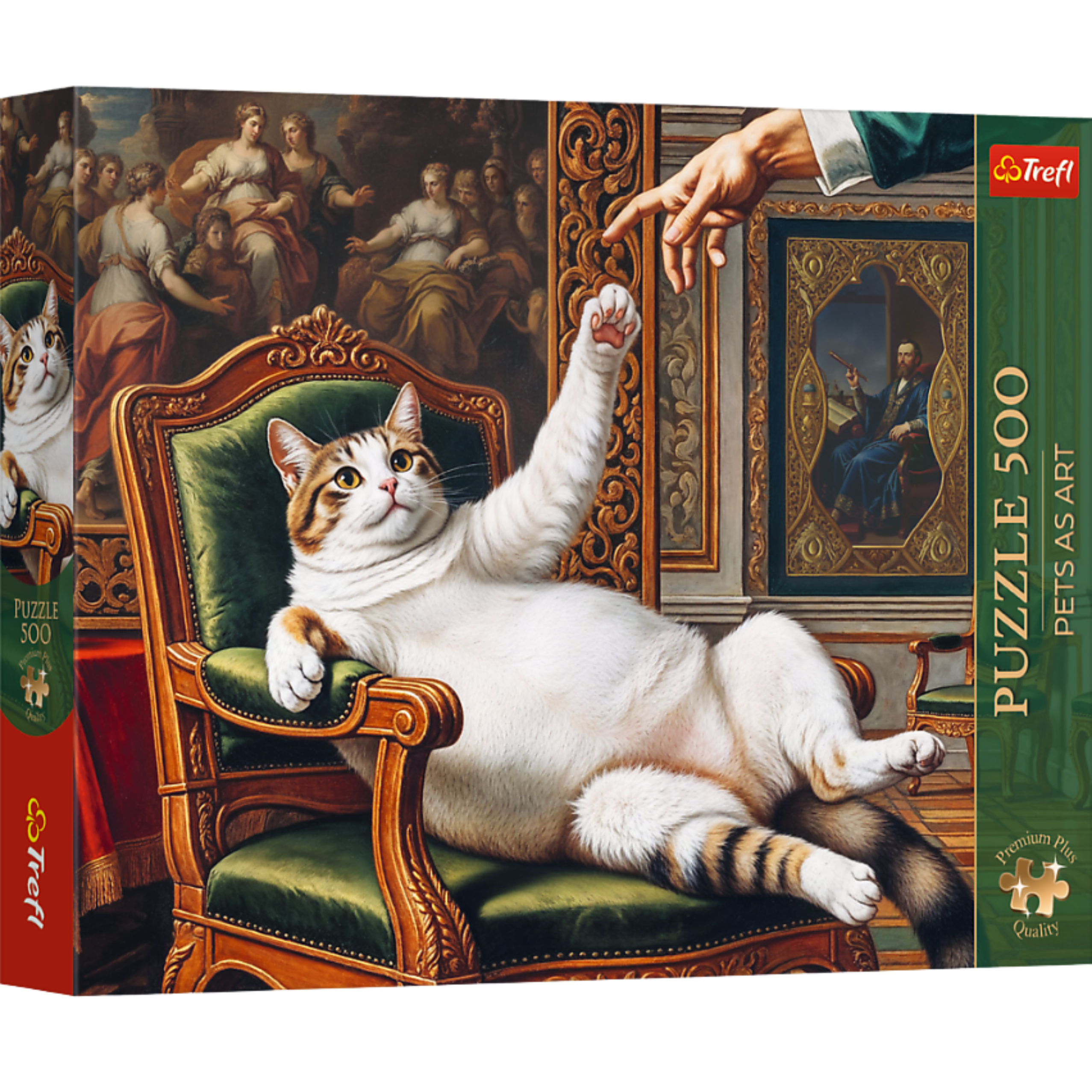 Puzzle - 500 - Premium Plus - Pets As Art: His Fluffy Highness - Trefl 37627