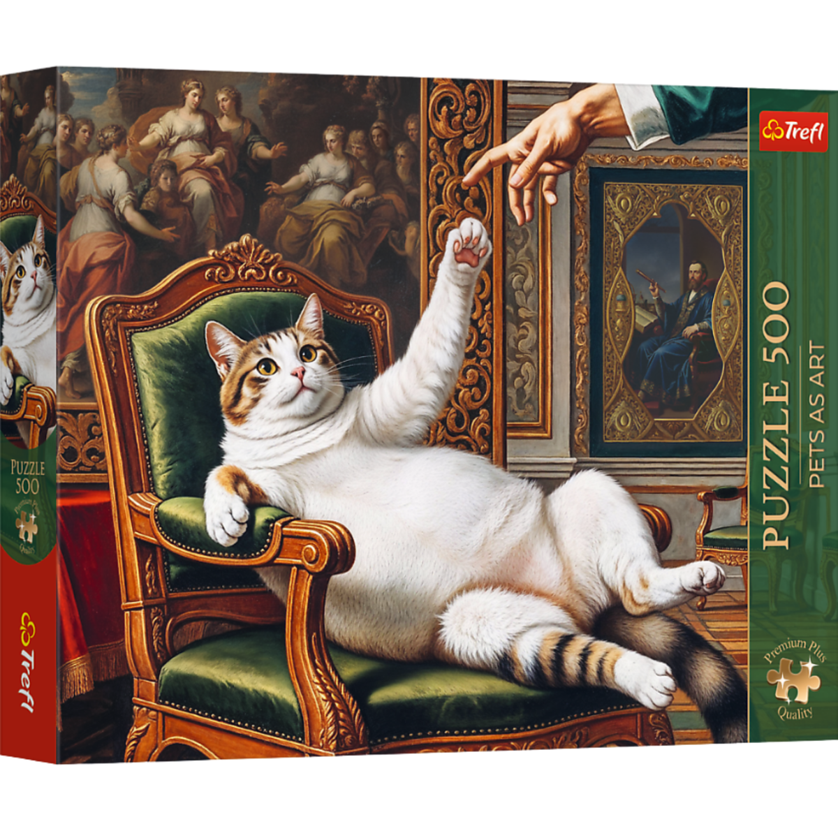 Puzzle - 500 - Premium Plus - Pets As Art: His Fluffy Highness - Trefl 37627