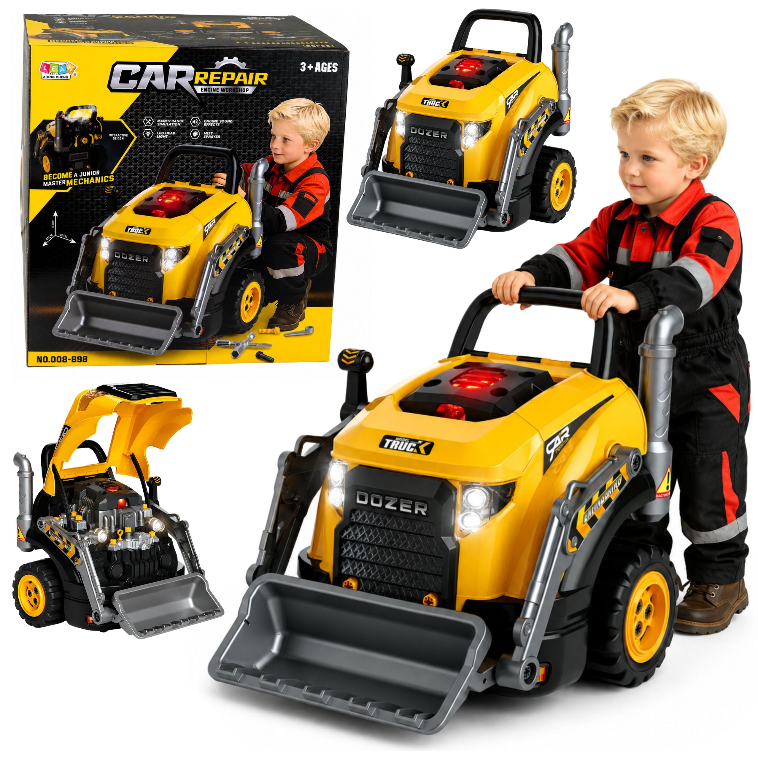 Bulldozer Excavator To Disassemble Little Handyman Lights Sounds Steam