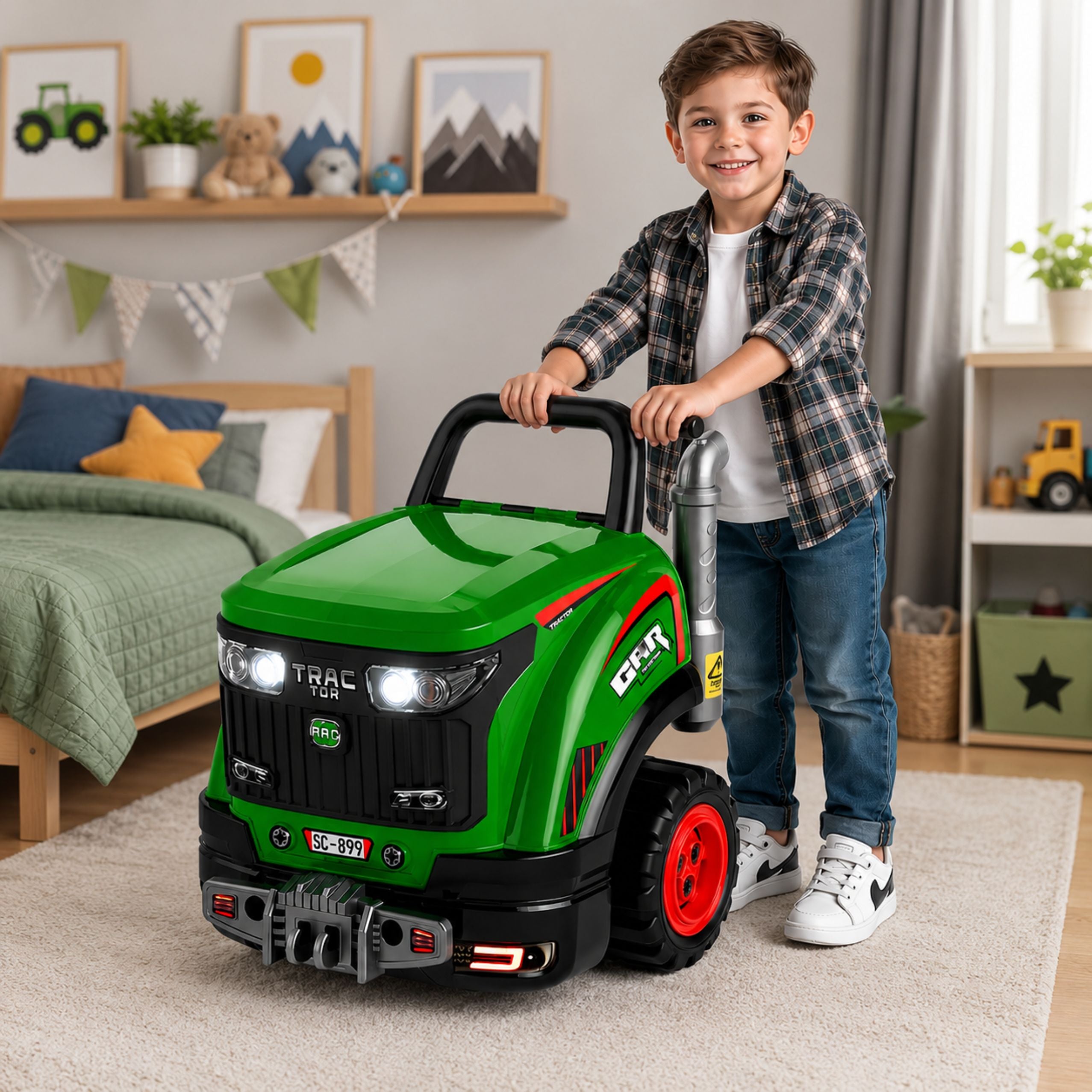 Little Handyman's Disassembly Tractor Lights Sounds Steam