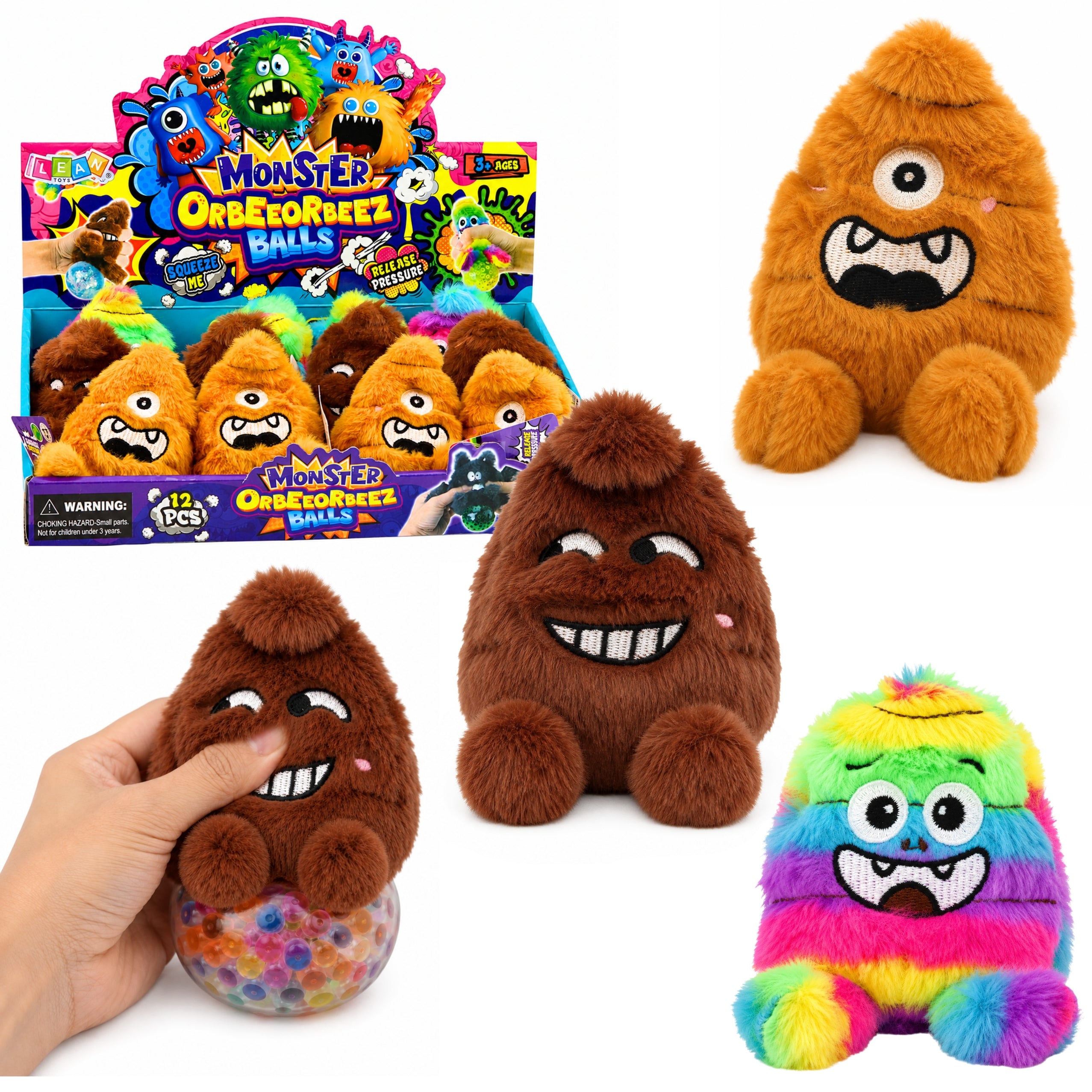 Plush Squishy With Glitter Sensory Anti-stress Creature 8cm