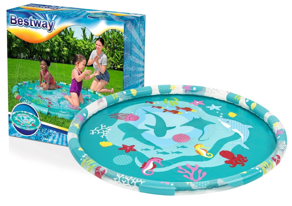 Inflatable Paddling Pool With A Fountain For Children 165 Cm Bestway 52487