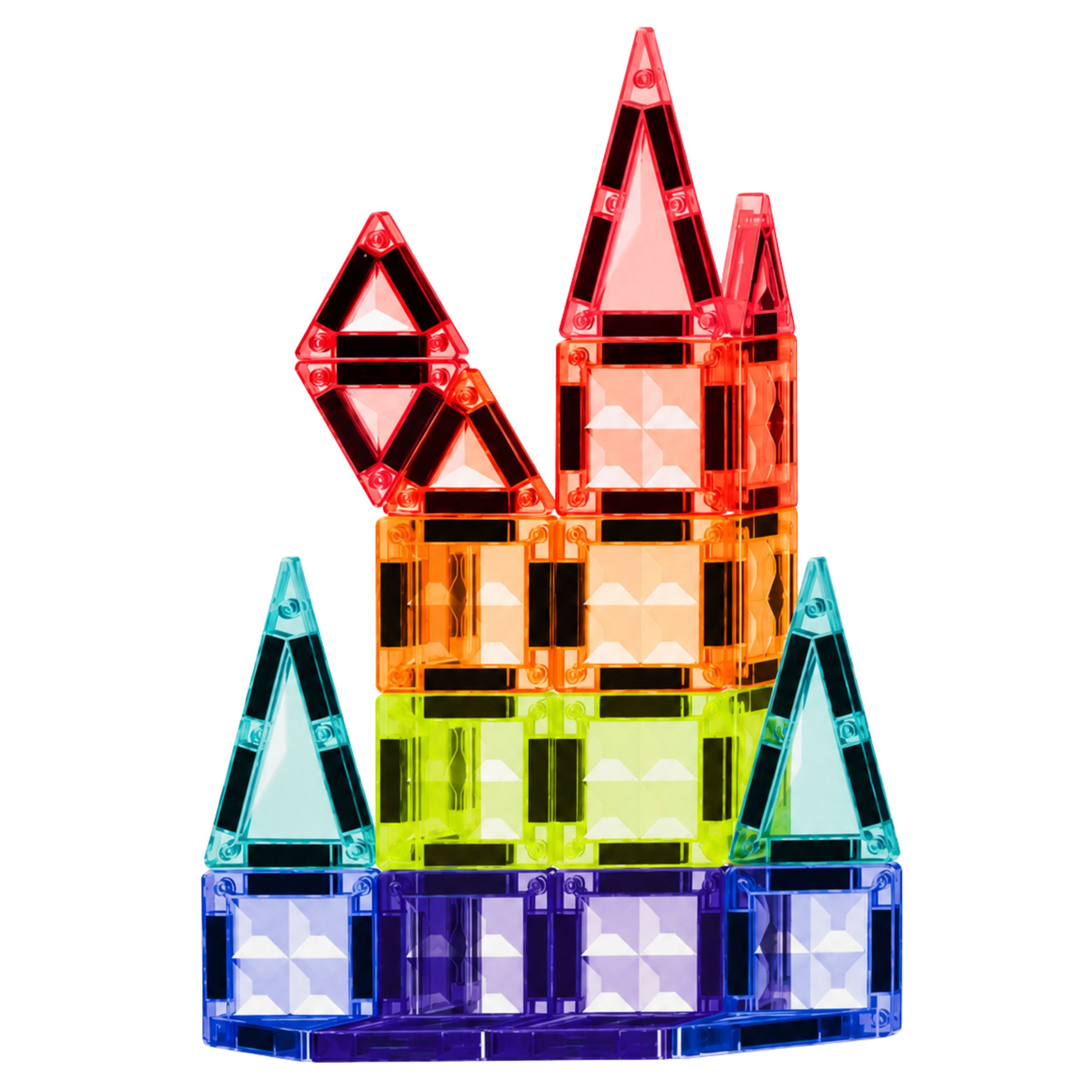 Magnetic Construction Blocks 3d Panels Creative Stem Colorful 27 Pcs.