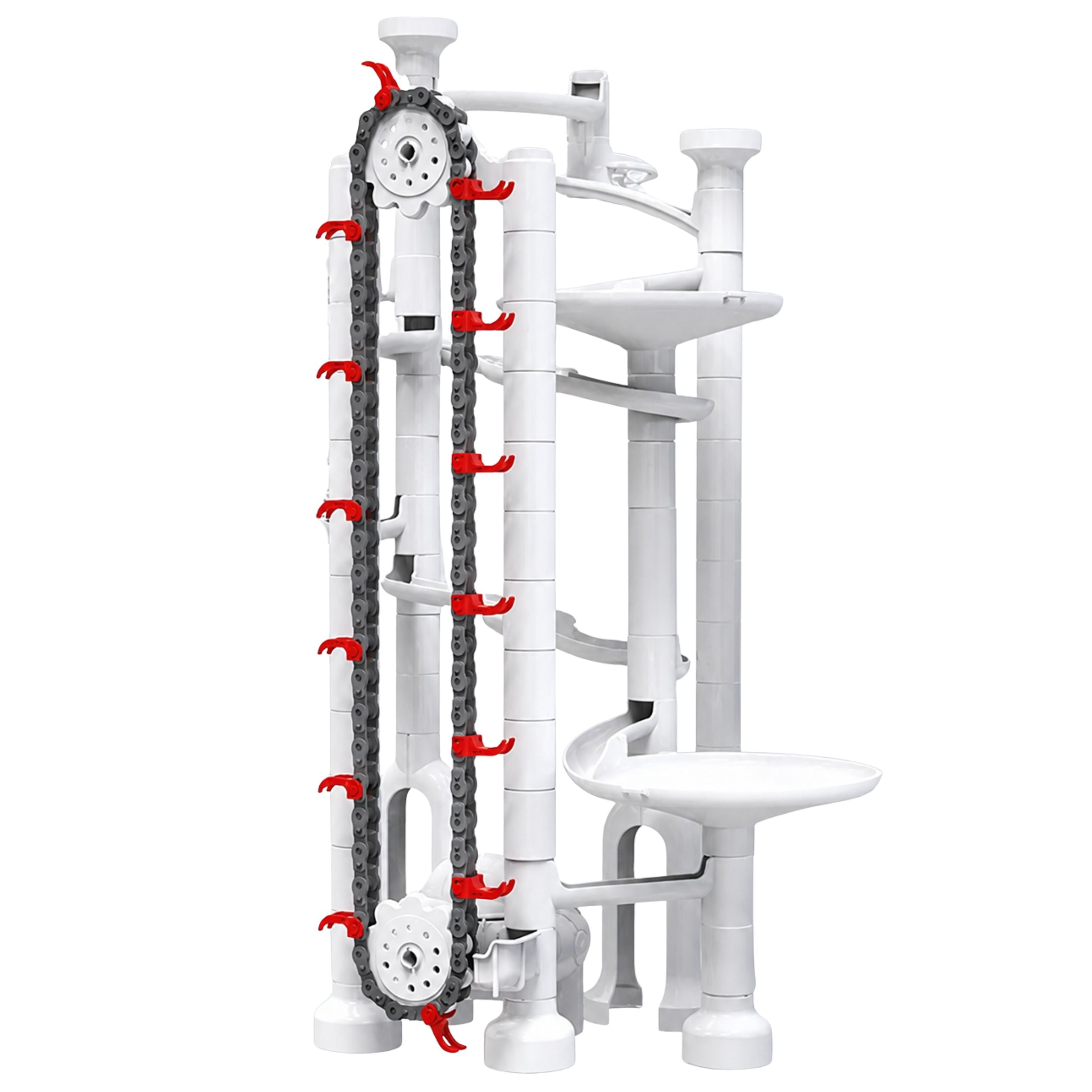 Construction Blocks Space Track For Balls Tunnels Colorful 3d 85 Pcs.