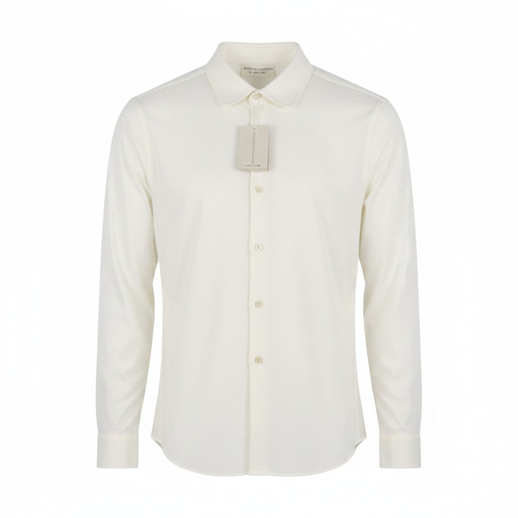 Camisa de algodón blanca