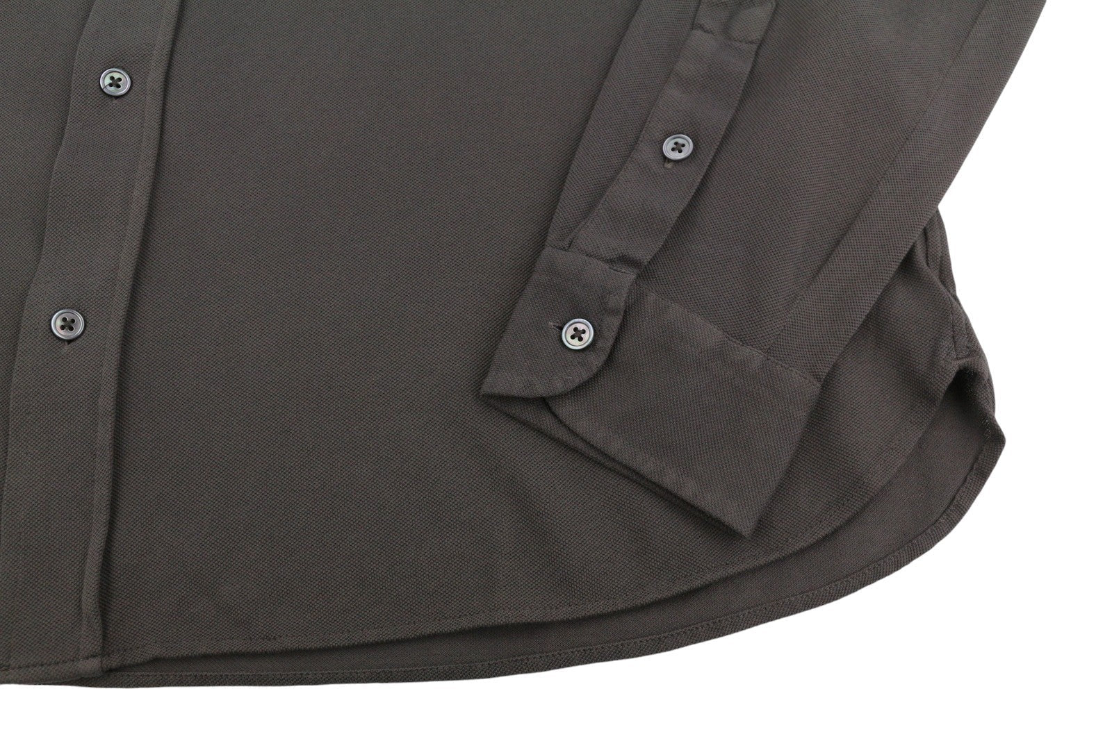 Camisa de algodón marrón