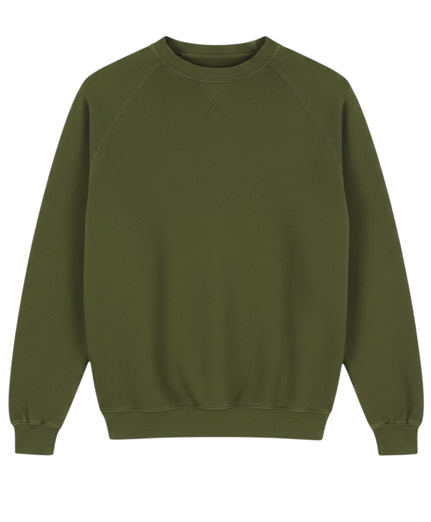 Sudadera de algodón verde