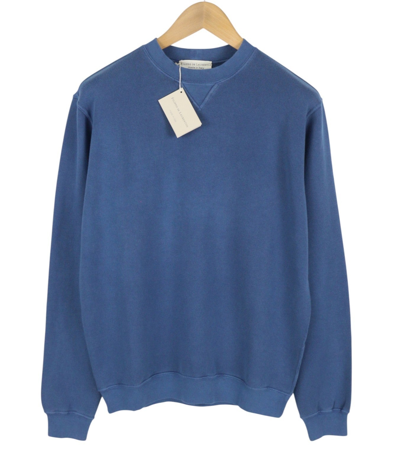 Sudadera de algodón azul