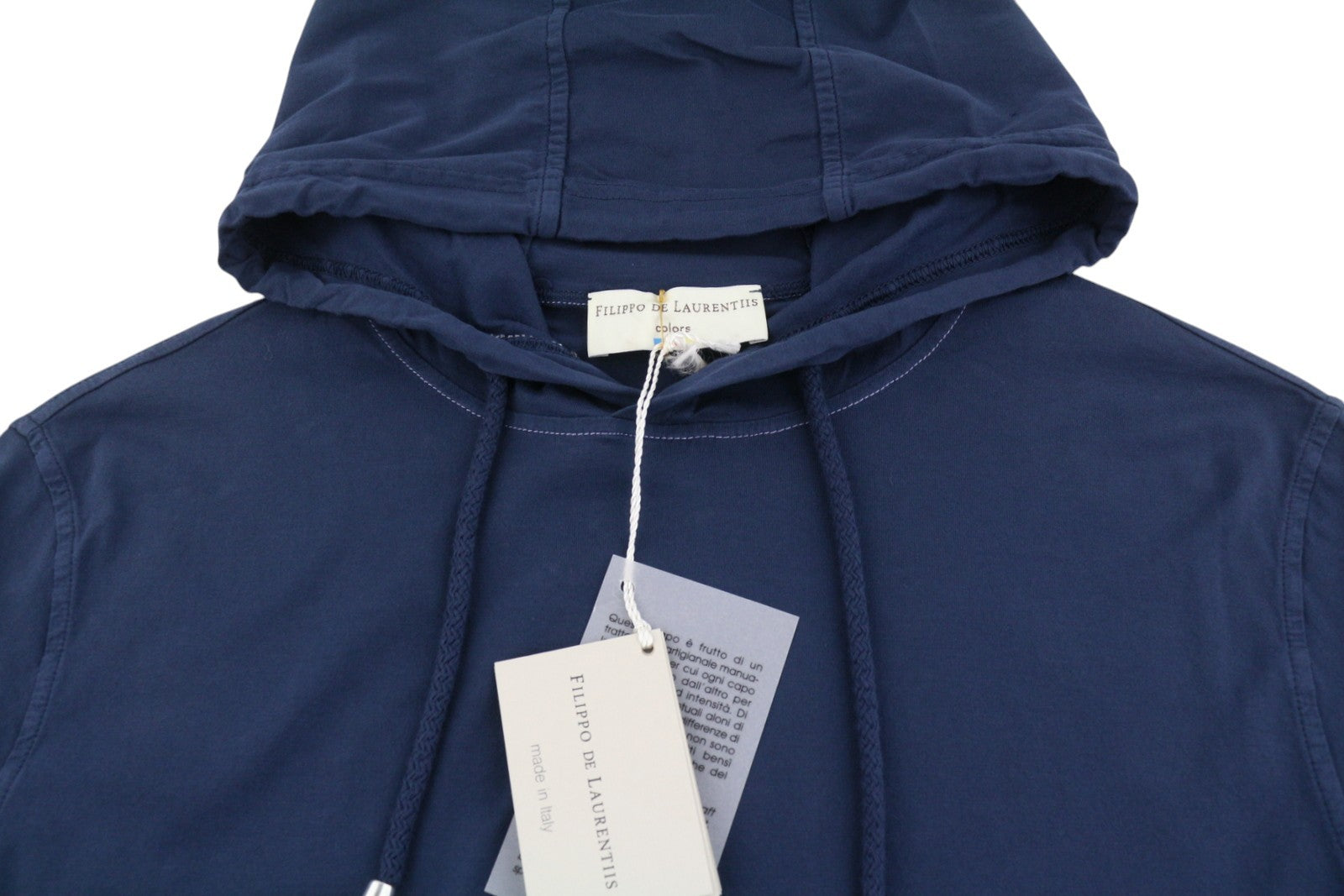 Blauw katoenen T-shirt