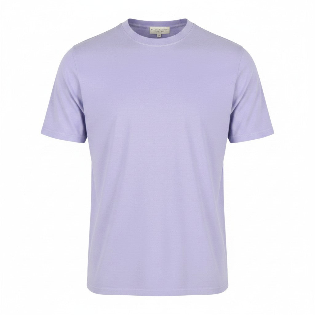 Camiseta de algodón violeta