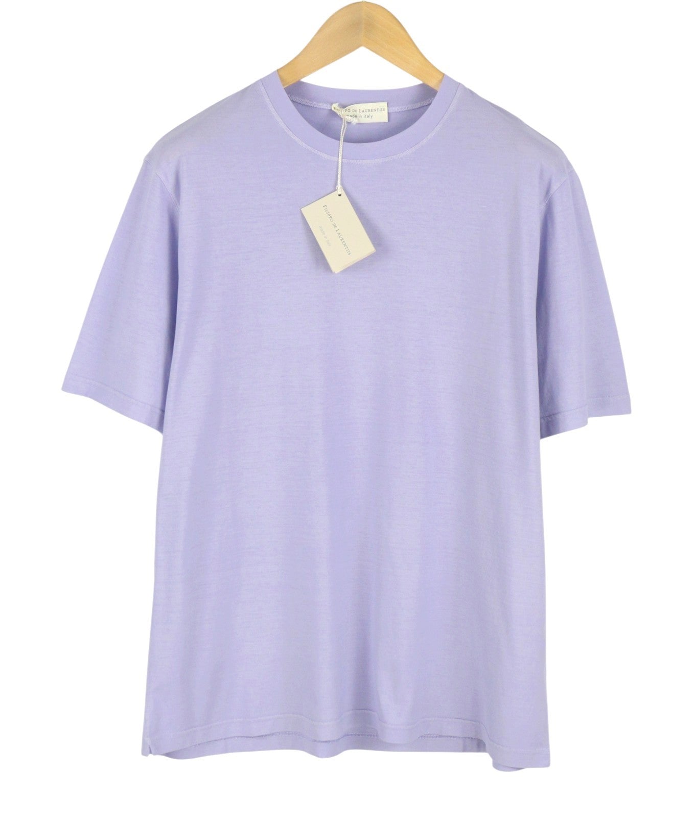 Camiseta de algodón violeta