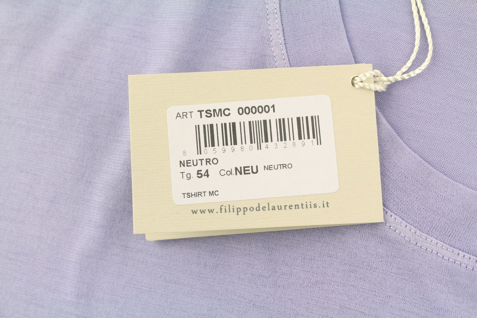 Camiseta de algodón violeta