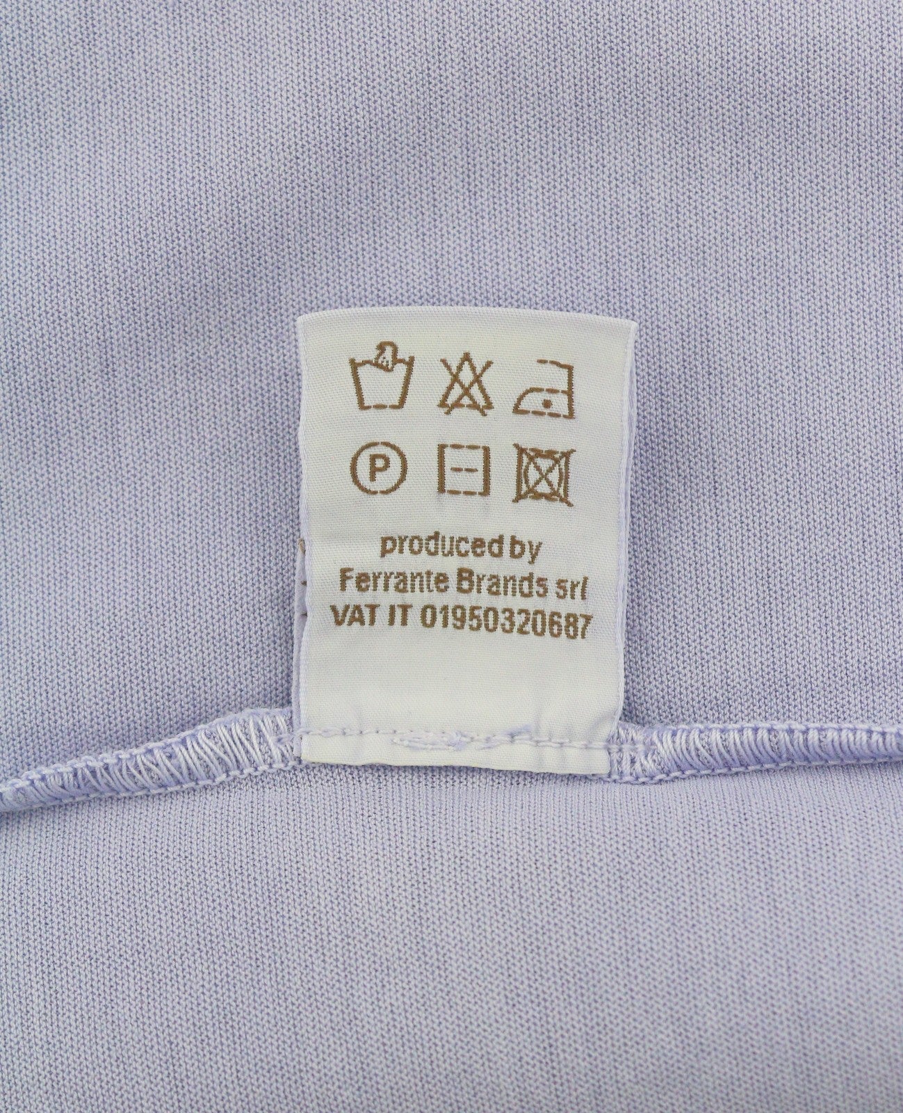 Camiseta de algodón violeta
