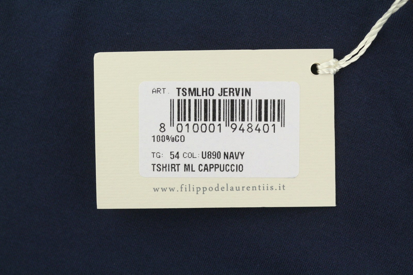 Blauw katoenen T-shirt