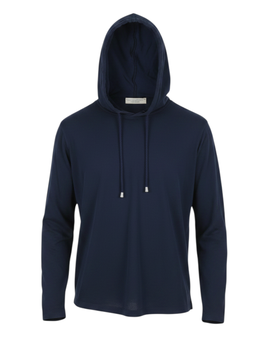 Blauw katoenen T-shirt