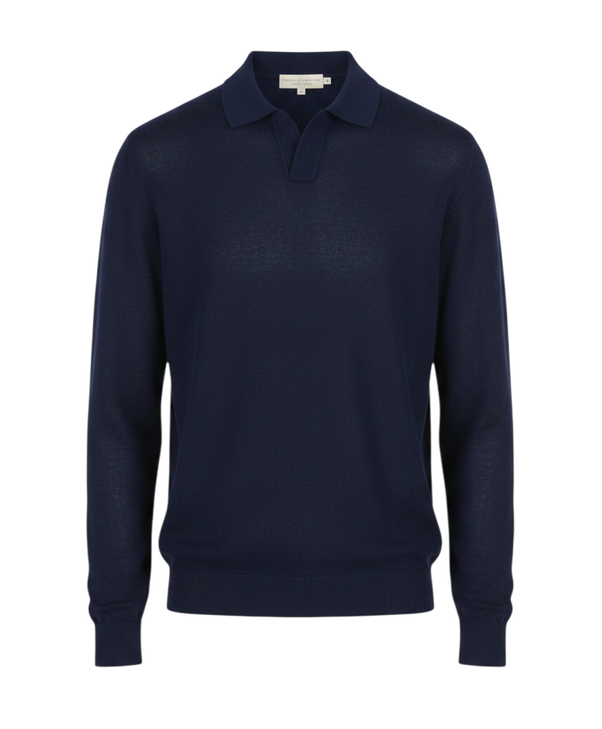 Jersey de lino azul