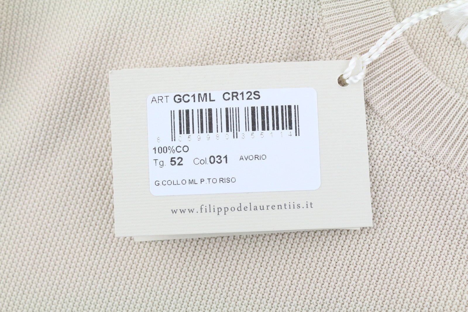 Jersey de algodón beige