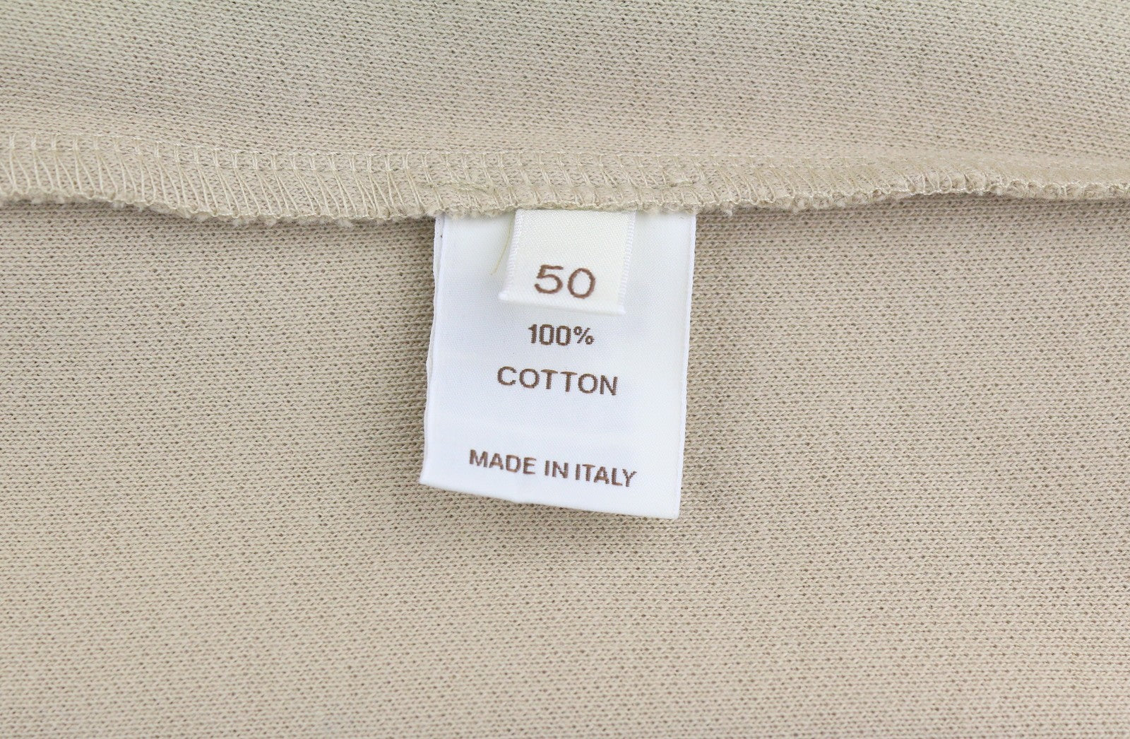 Beige Cotton Jumper