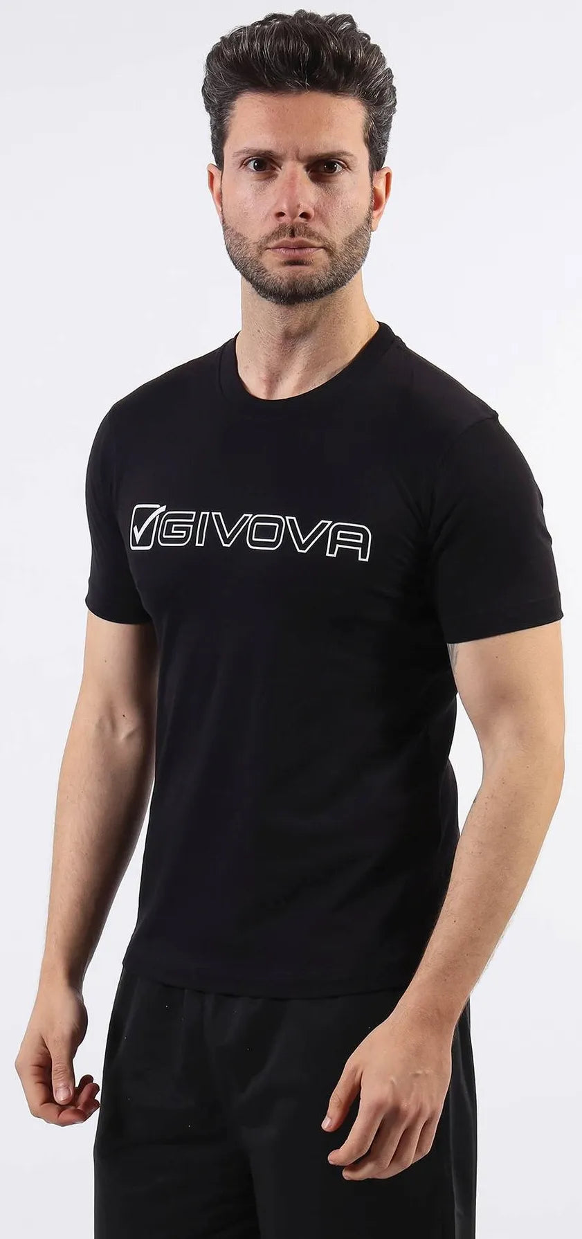 Camiseta algodon givova mondo negro 5xl